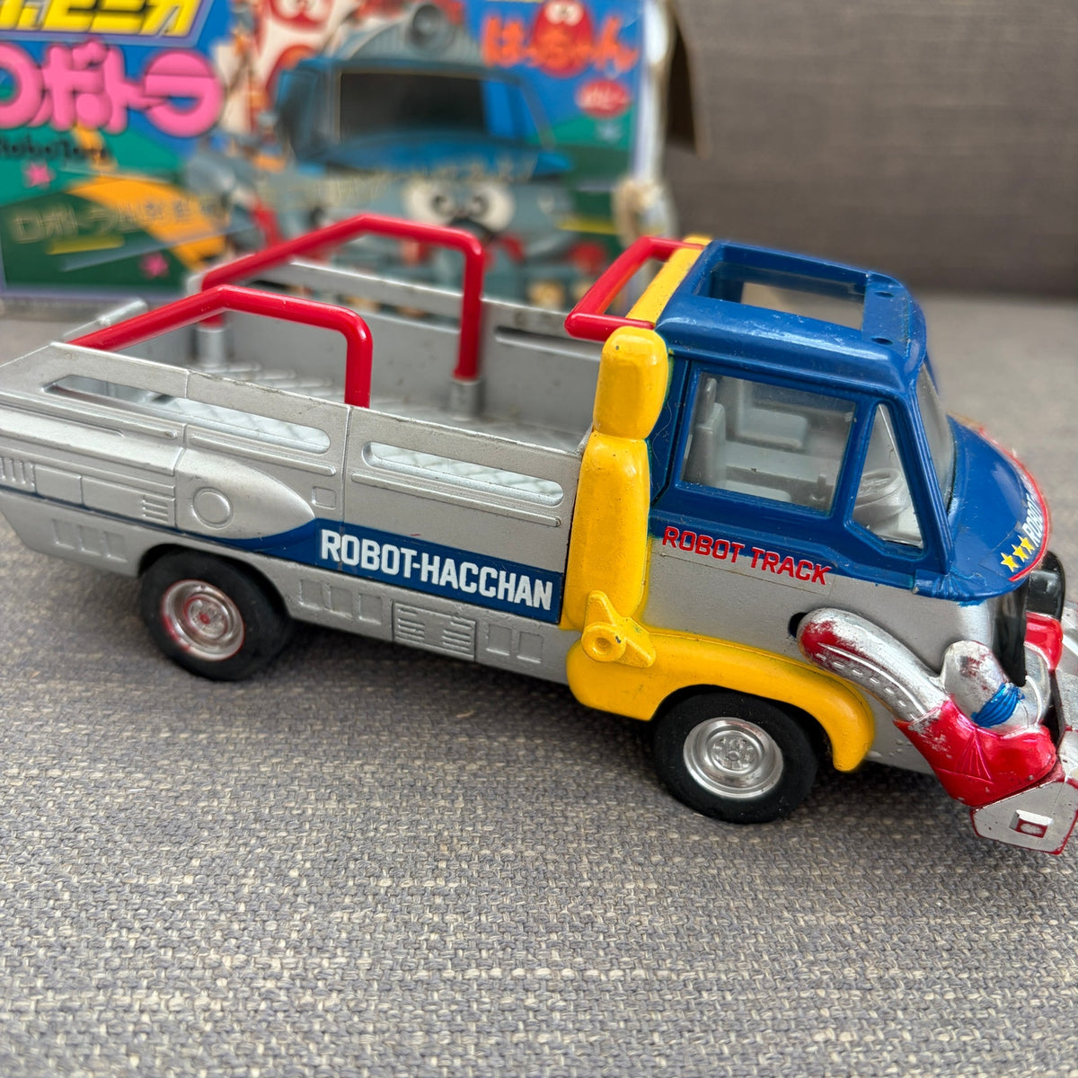 Vintage 1982 Popy Popinica Series PC-27 Robotra Truck Robot Hacchan With Box
