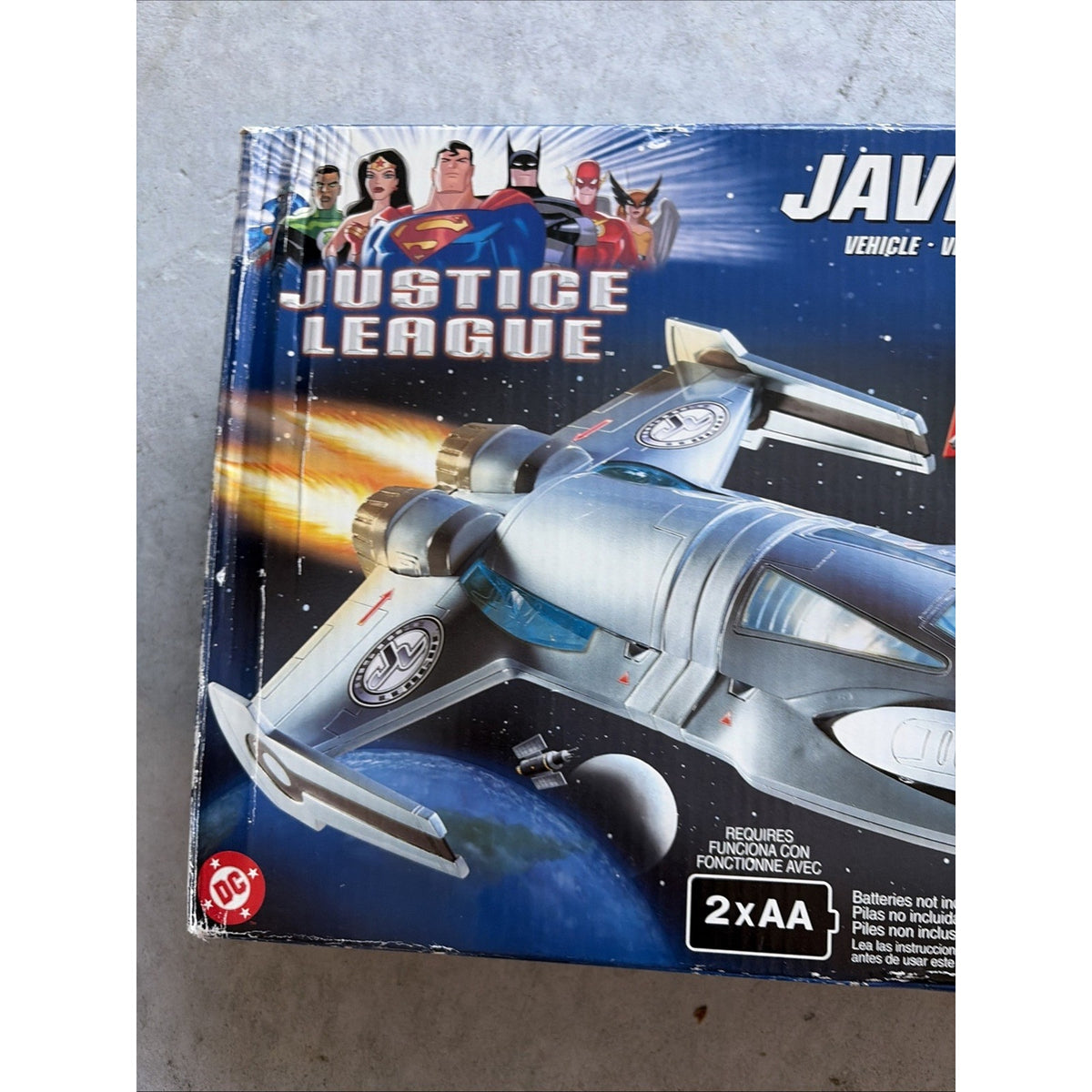 JUSTICE LEAGUE JAVELIN 7 Superman Electronic Mission Mattel Animated NEW
