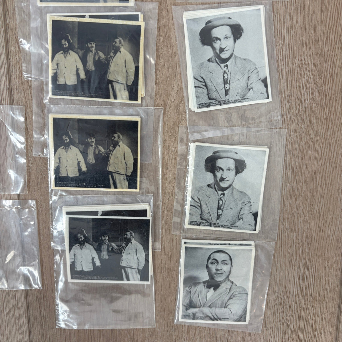 HUGE LOT 224 Vintage Three Stooges Stickers 28 Sets