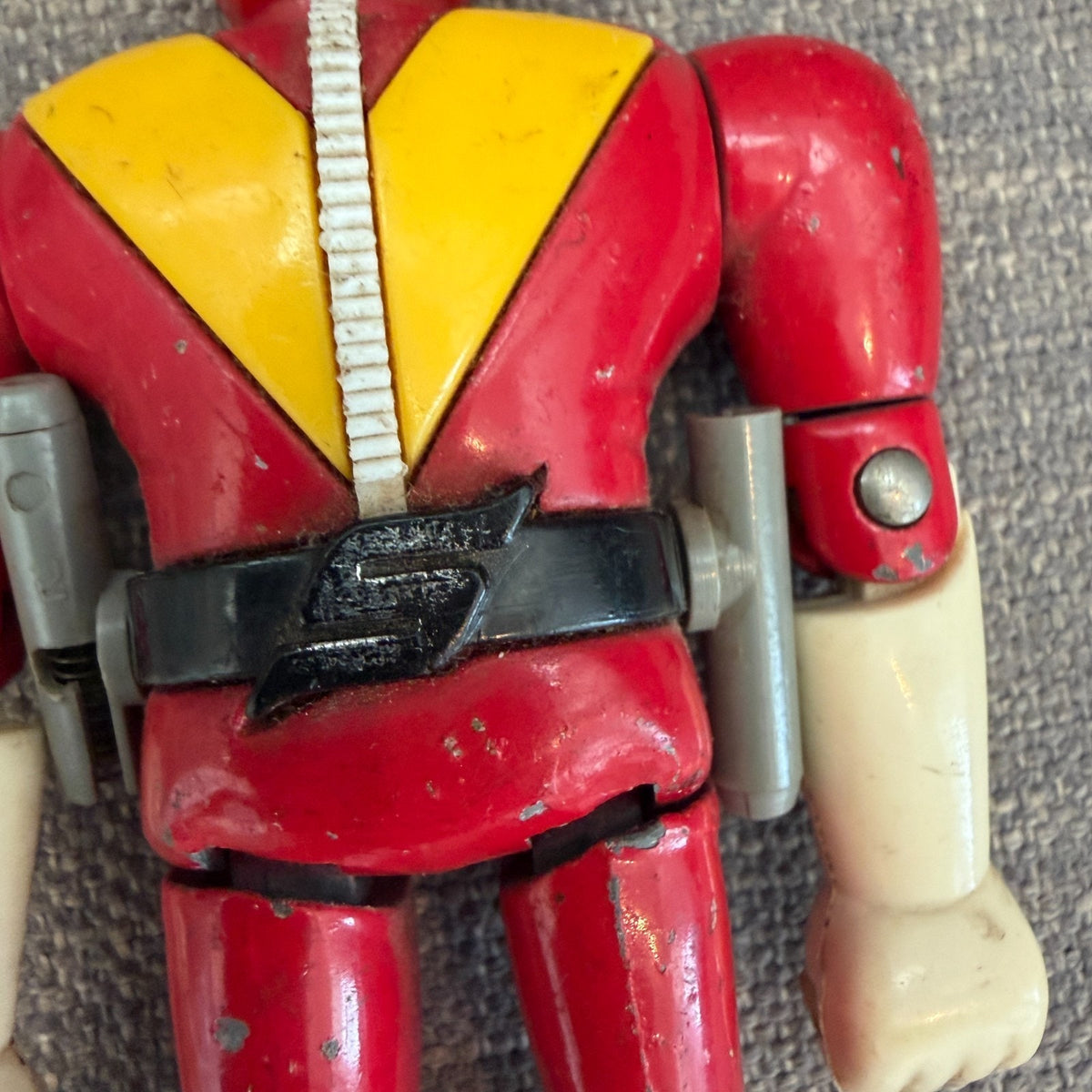 Vintage Popy Chogokin Secret Sentai Goranger Red Ranger Die-Cast 5" Tall