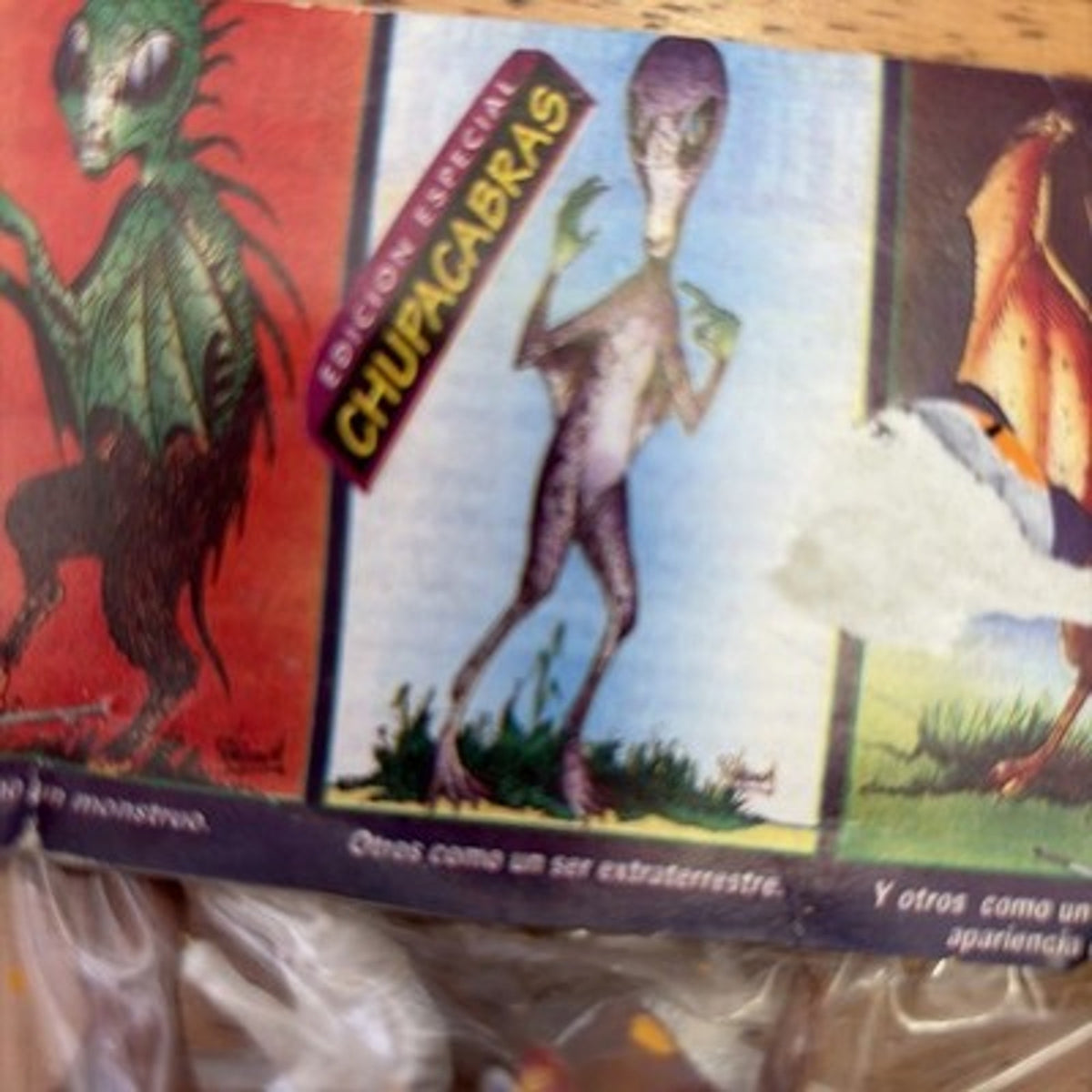 Vintage Mexican Bootleg Chupacabras Figure 90s- New (Factory Sealed )