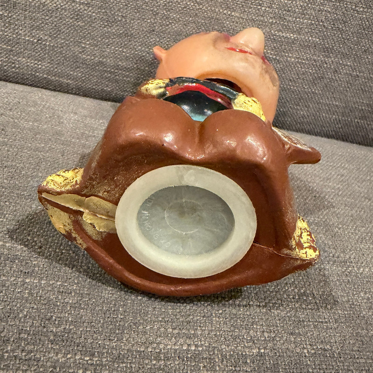 Vintage Plastic Bobblehead Bank Old Man "Retirement Fund" Made in Hong Kong