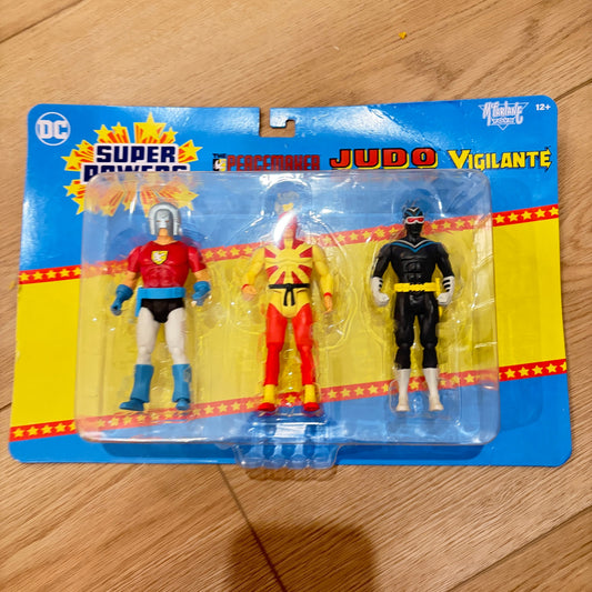 Mcfarlane DC Super Powers Peacemaker Judomaster Vigilante 3 pack 2023 New