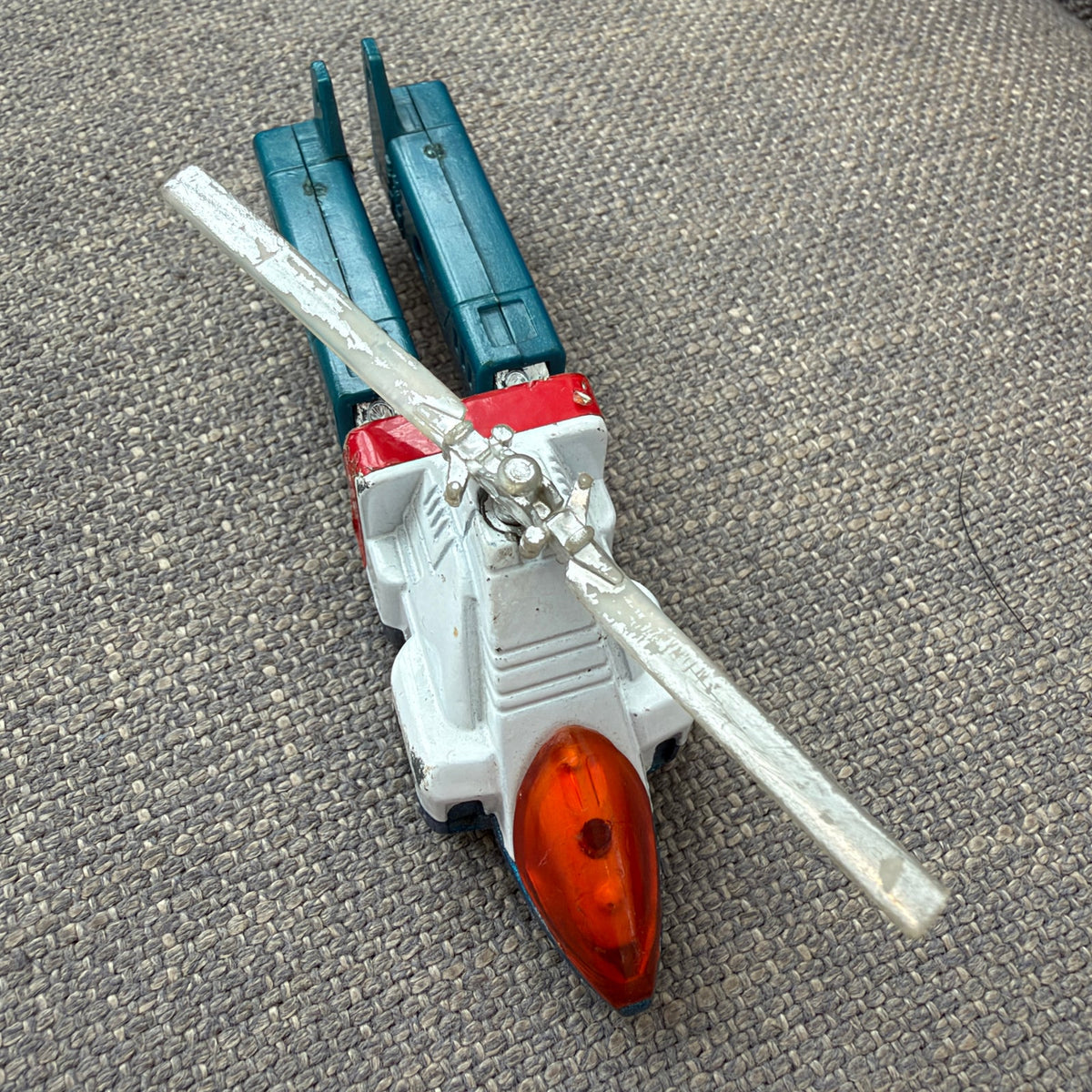 Vintage 1983 Tonka GoBots Cop-Tur Missing Propeller