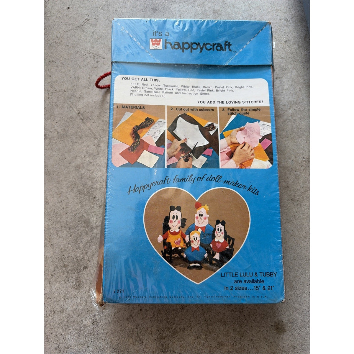 Vintage 1973 Whitman Happycraft Little Lulu TUBBY 21" Doll Making Kit NEW Sealed