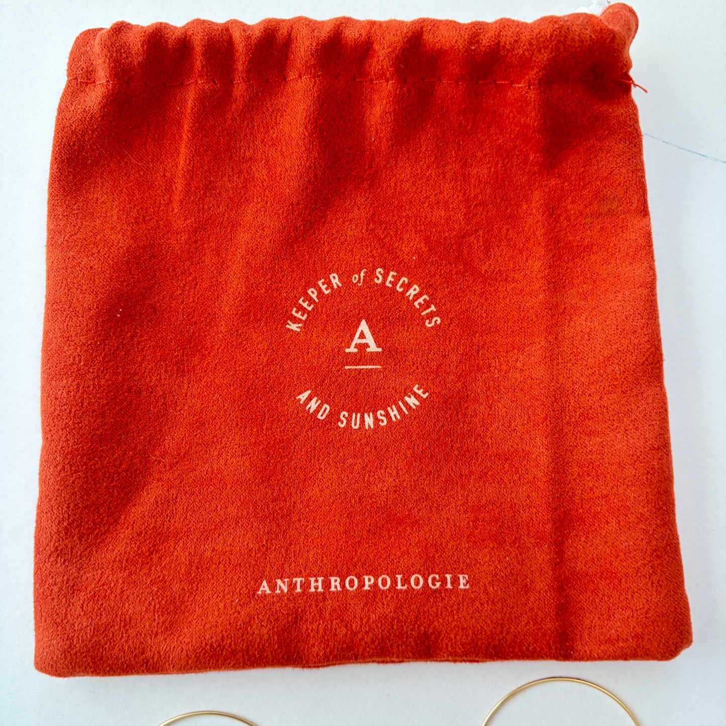 Anthropologie Gold Fringe Drop Earrings
