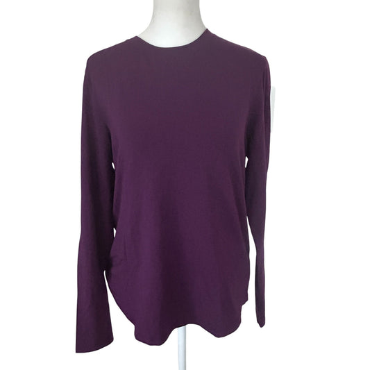 Lululemon Burgundy Wine Purple Long Sleeve Pullover Top Womens Size 4