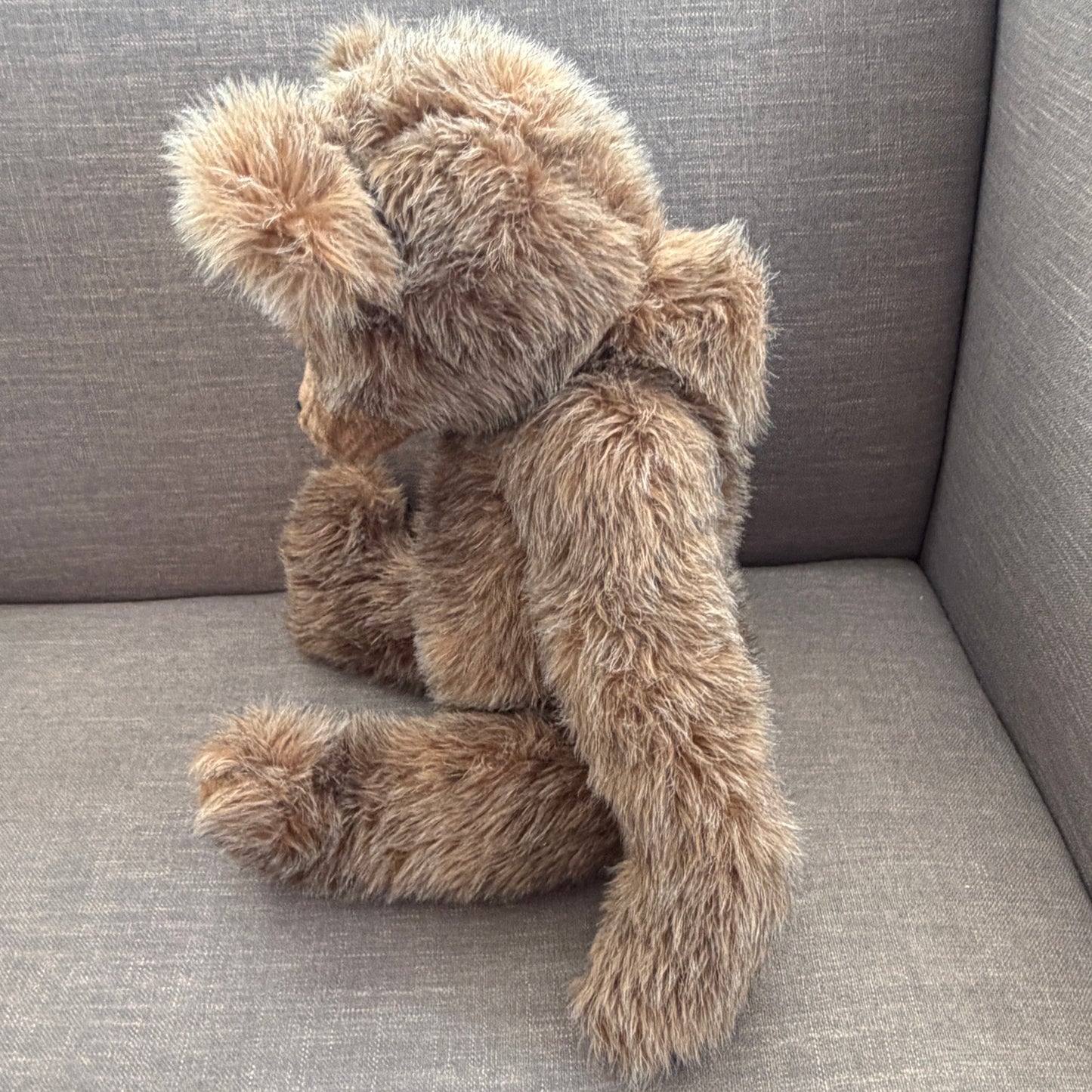 Vintage Mohair Bear 24" Long Fully Jointed
