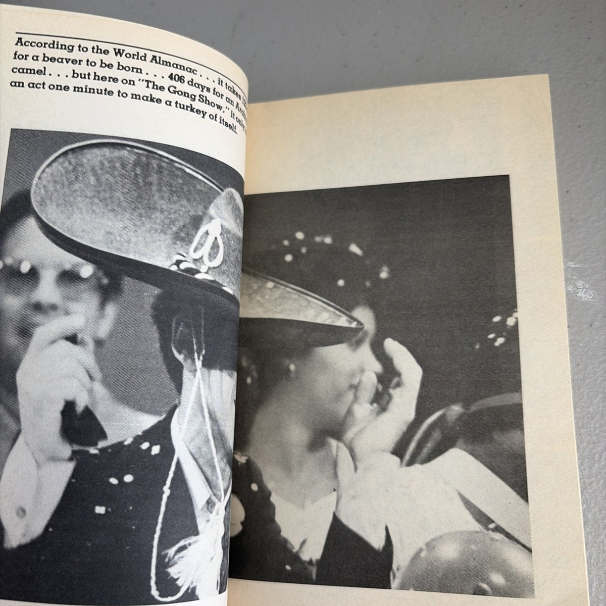 The Gong Show book by Jerry Bowles, Intro by Chuck Barris, 100 photos!