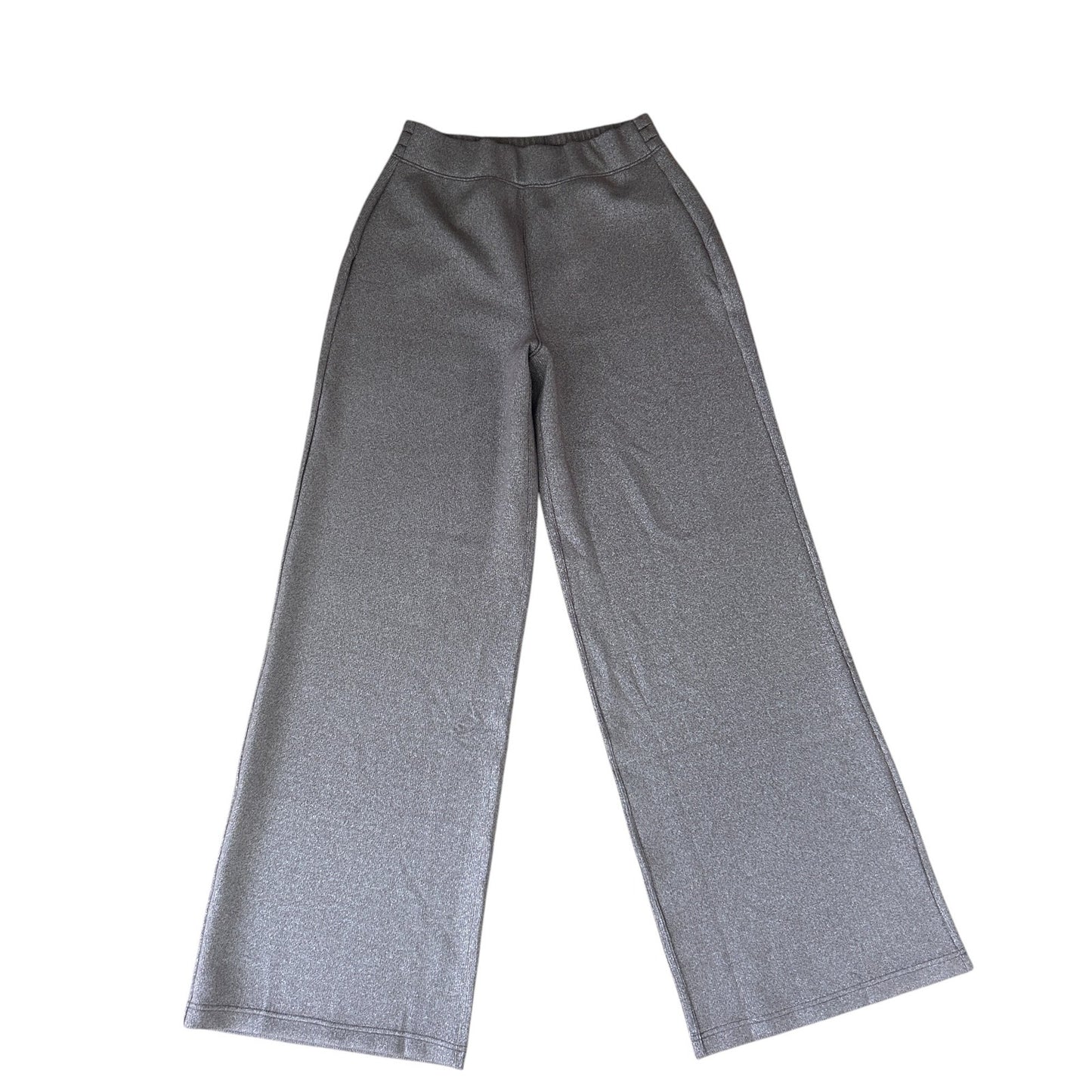 Spanx AirEssentials Shimmer Wide Leg Pants Smoke Womens Size Medium Tall NEW