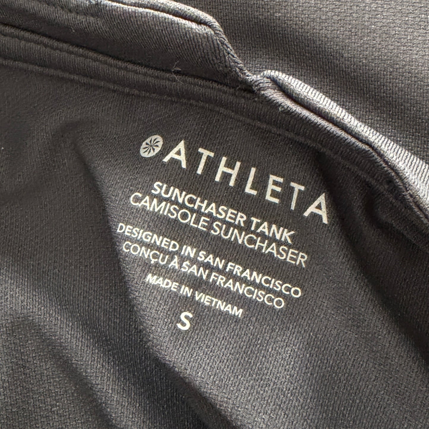 Athleta Black Sunchaser Tank Top Womens Size Small