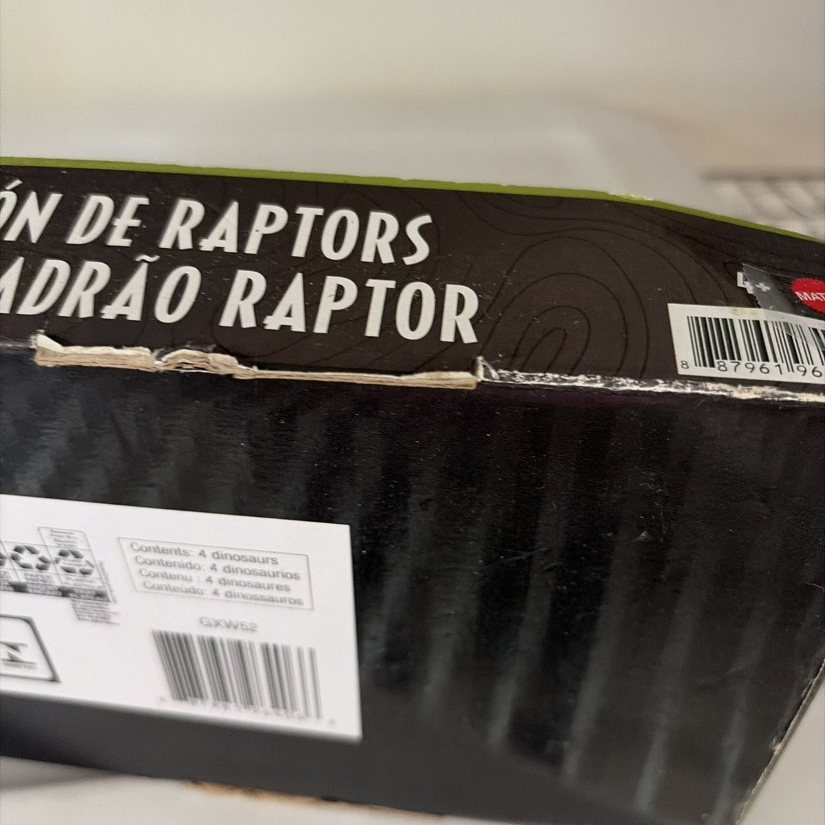 Mattel Jurassic World Camp Cretaceous Raptor Squad Action Figure Set 4 Pieces