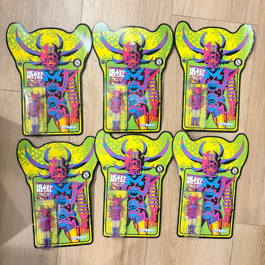 LOT 6 Super7 Heavy Metal Lord of Light Glow Edition Action Figure Reaction NEW