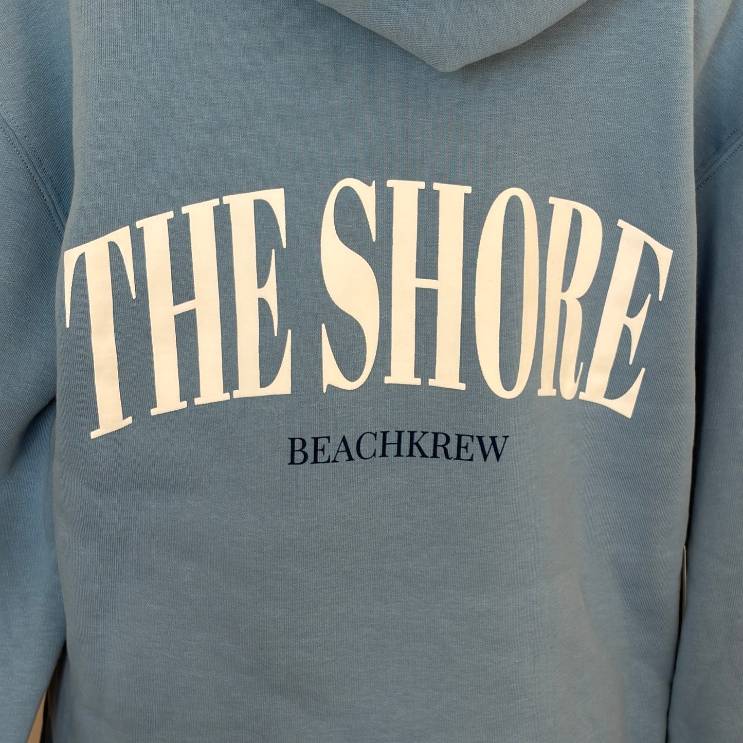 Beachkrew Light Blue Hooded Sweatshirt The Shore Hoodies Womens Size Small NEW