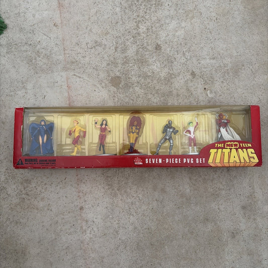 DC Direct The New Teen Titans Seven-Piece PVC Set NEW