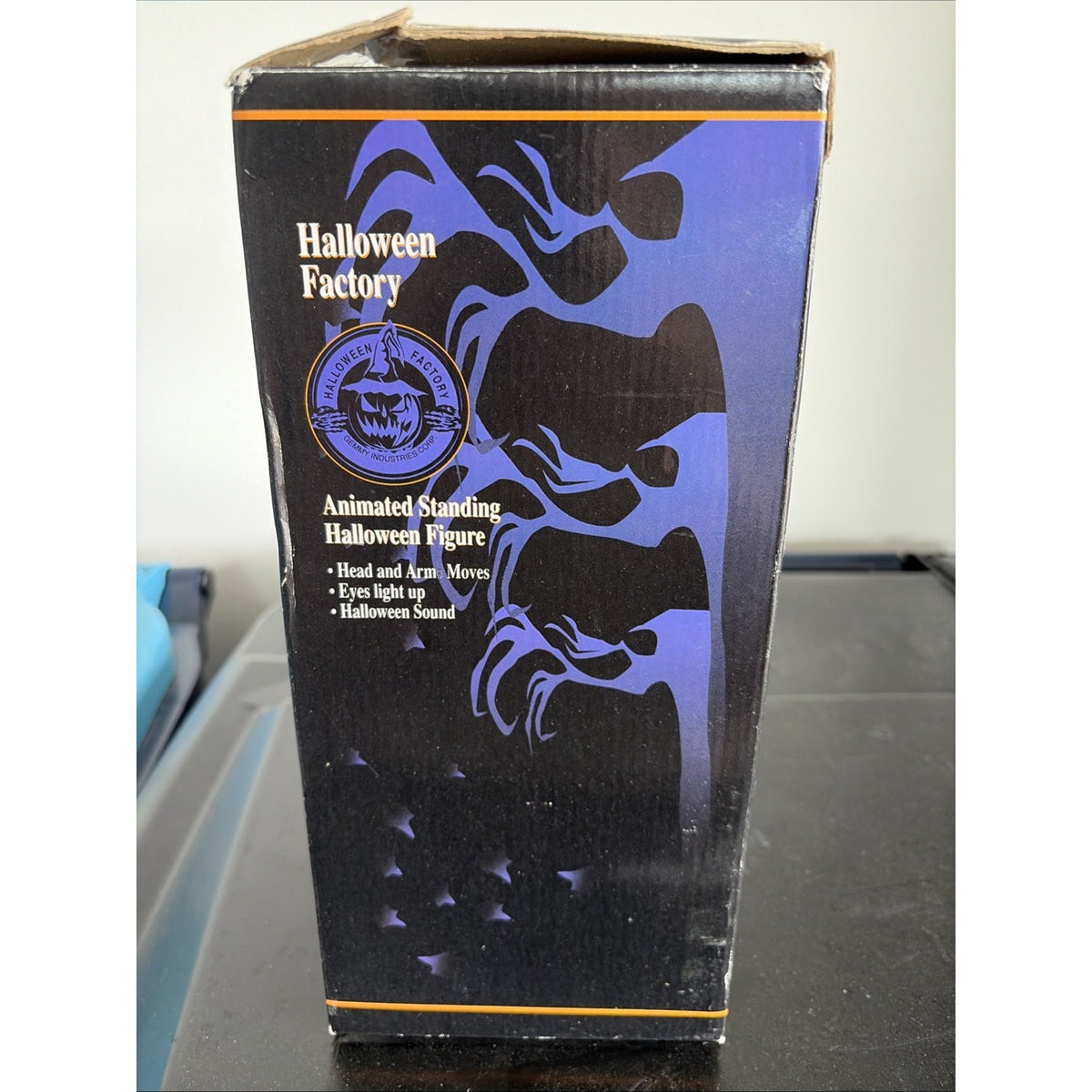 HALLOWEEN FACTORY Motion Animated WITCH AND HER CAT 1996 12” w BOX