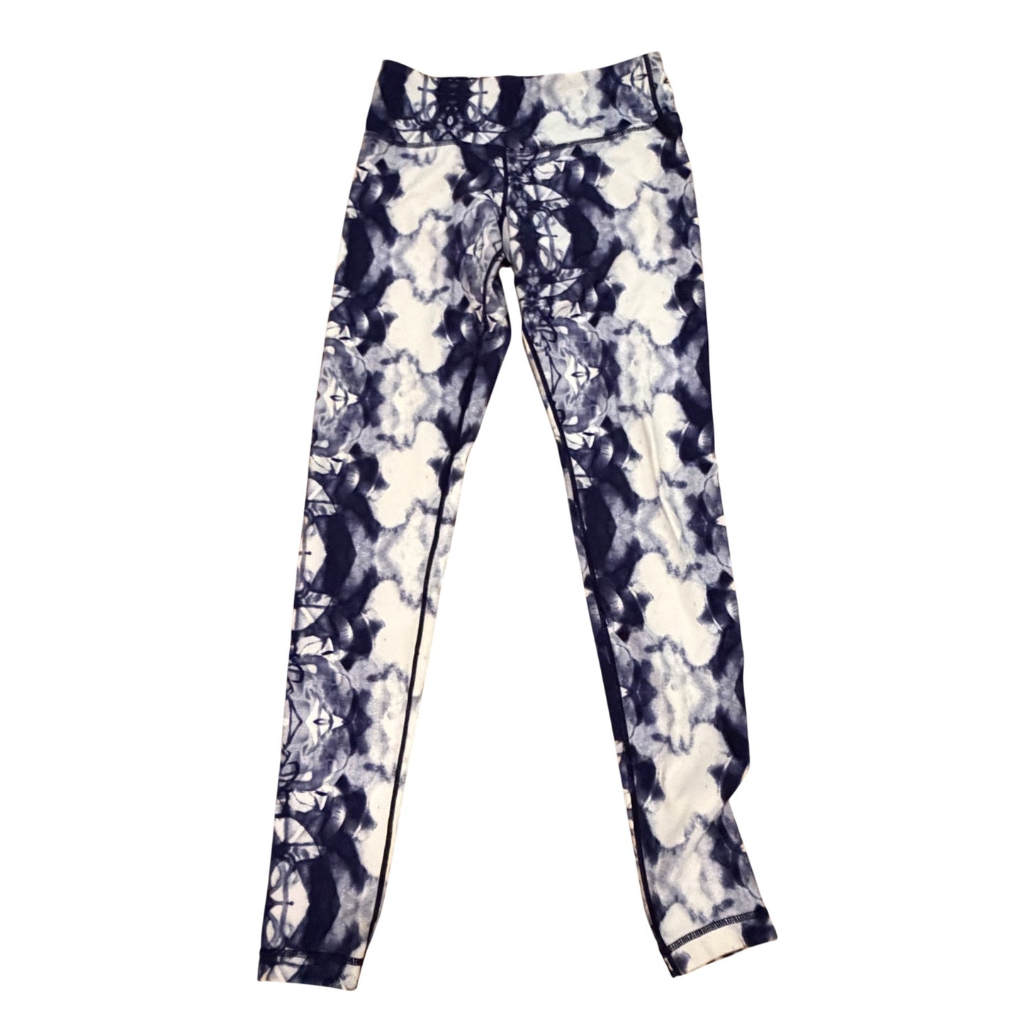 Lululemon Dark Blue Tie Dye Wonder Under Legging Womens Size 6