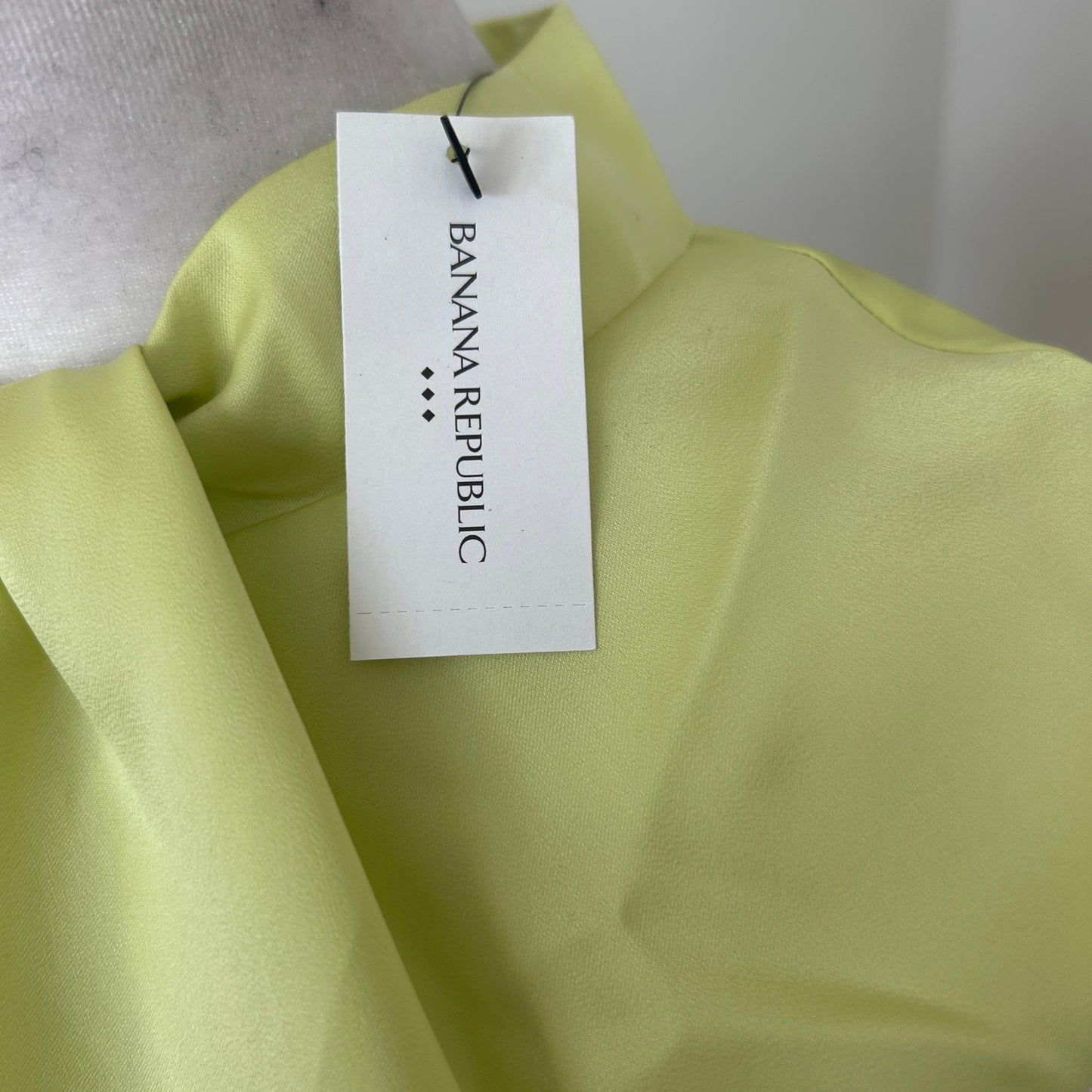 Banana Republic NWT Green Citrine Silky Crepe Sleeveless Midi Dress Size 8 NEW