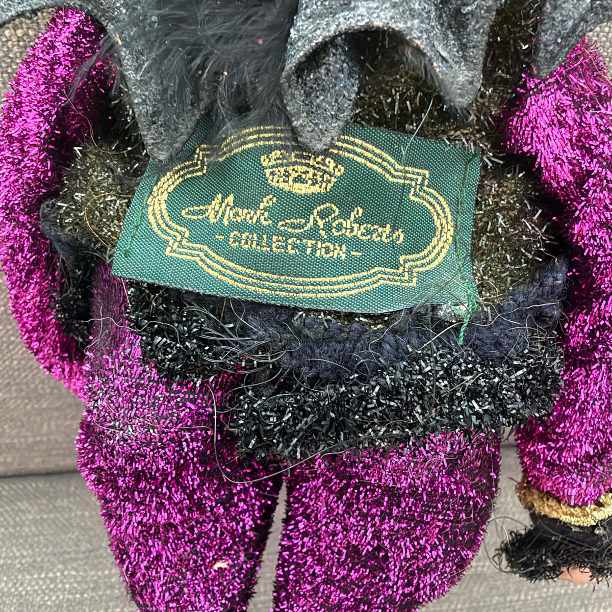 Mark Roberts Halloween Glitter Elf Witch Bat Wings 13" Tall DAMAGED
