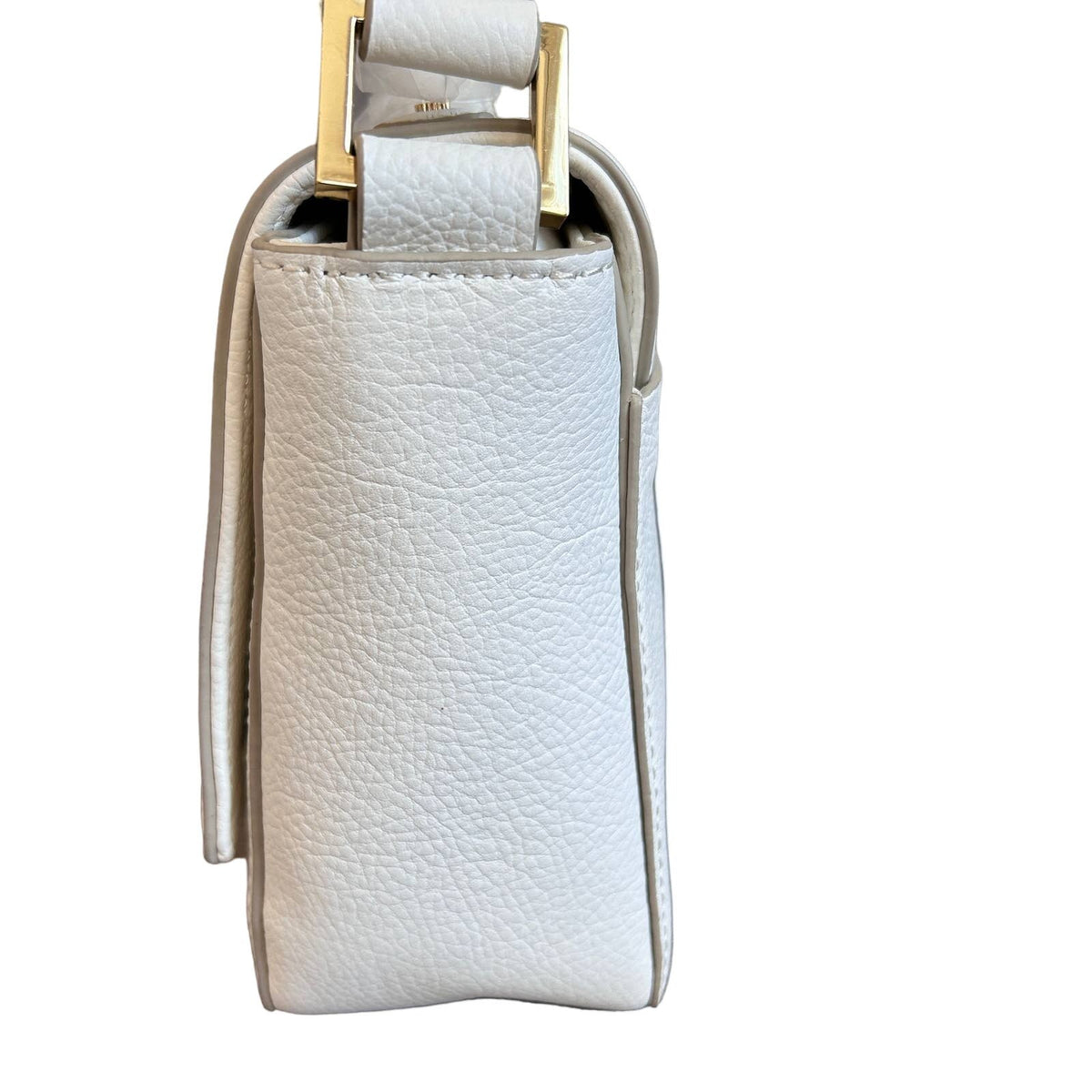 India Hicks Lady P Off-White Pebbled Leather Crossbody Shoulder Bag NEW