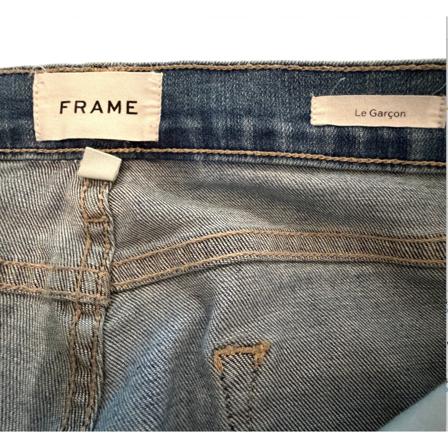 Frame Le Garcon Boyfriend Crop Mid Rise Jeans Womens Size 31