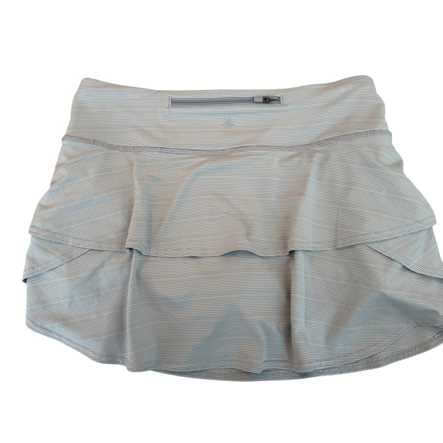 Athleta Gray Swagger Tier Ruffle Tennis Skirt Skort Womens Size Medium