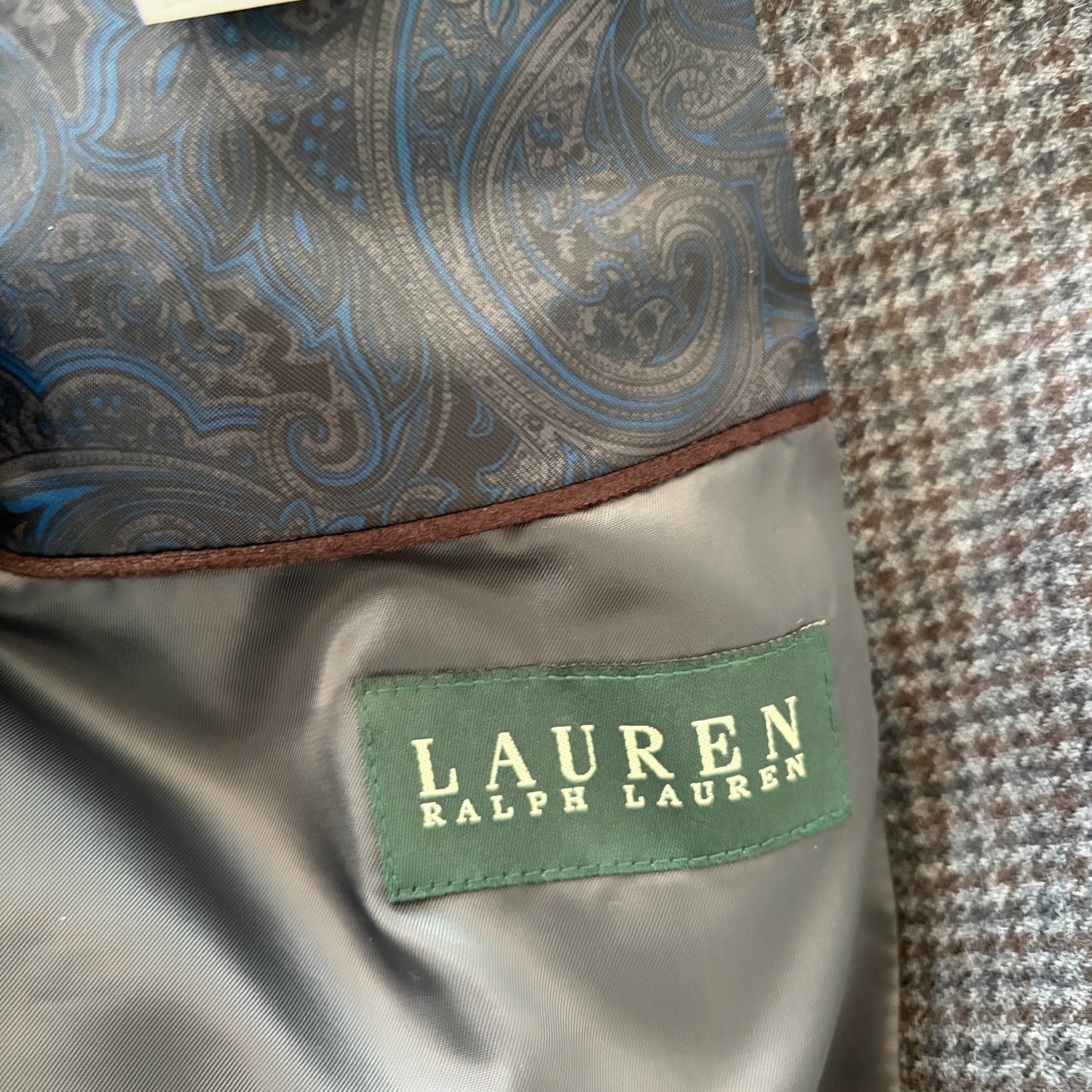 Ralph Lauren Gray Wool Cashmere Blazer Sport Coat Men's Size 46R