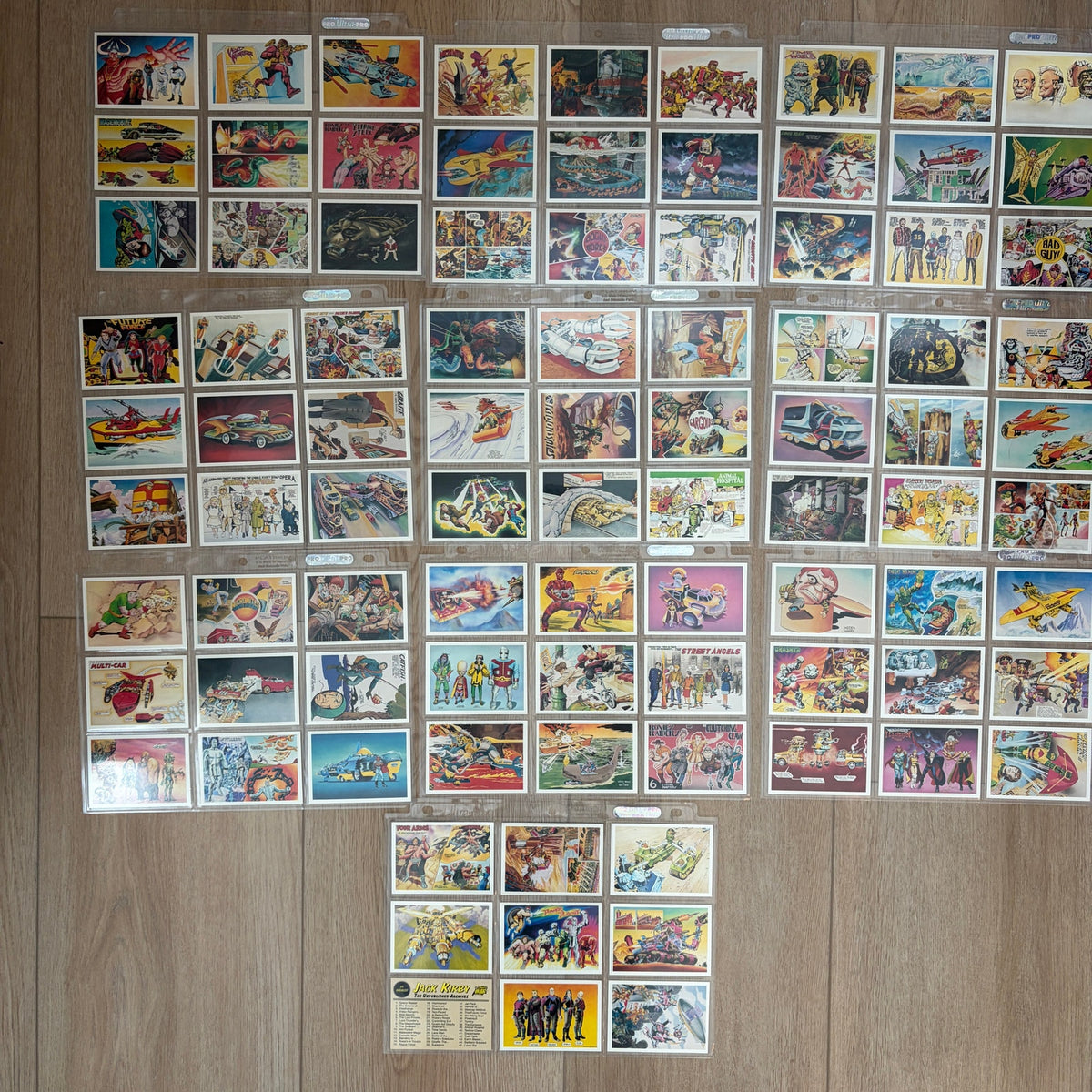 Jack Kirby The Unpublished Archives 1994 Comic Images Base Card Set of 90