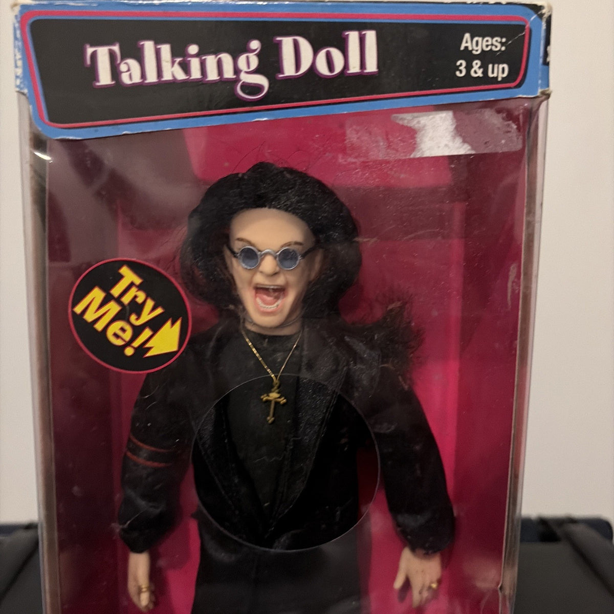 Ozzy Osbourne Talking Doll Vintage 2002 Never Opened WILL NEED BATTERY