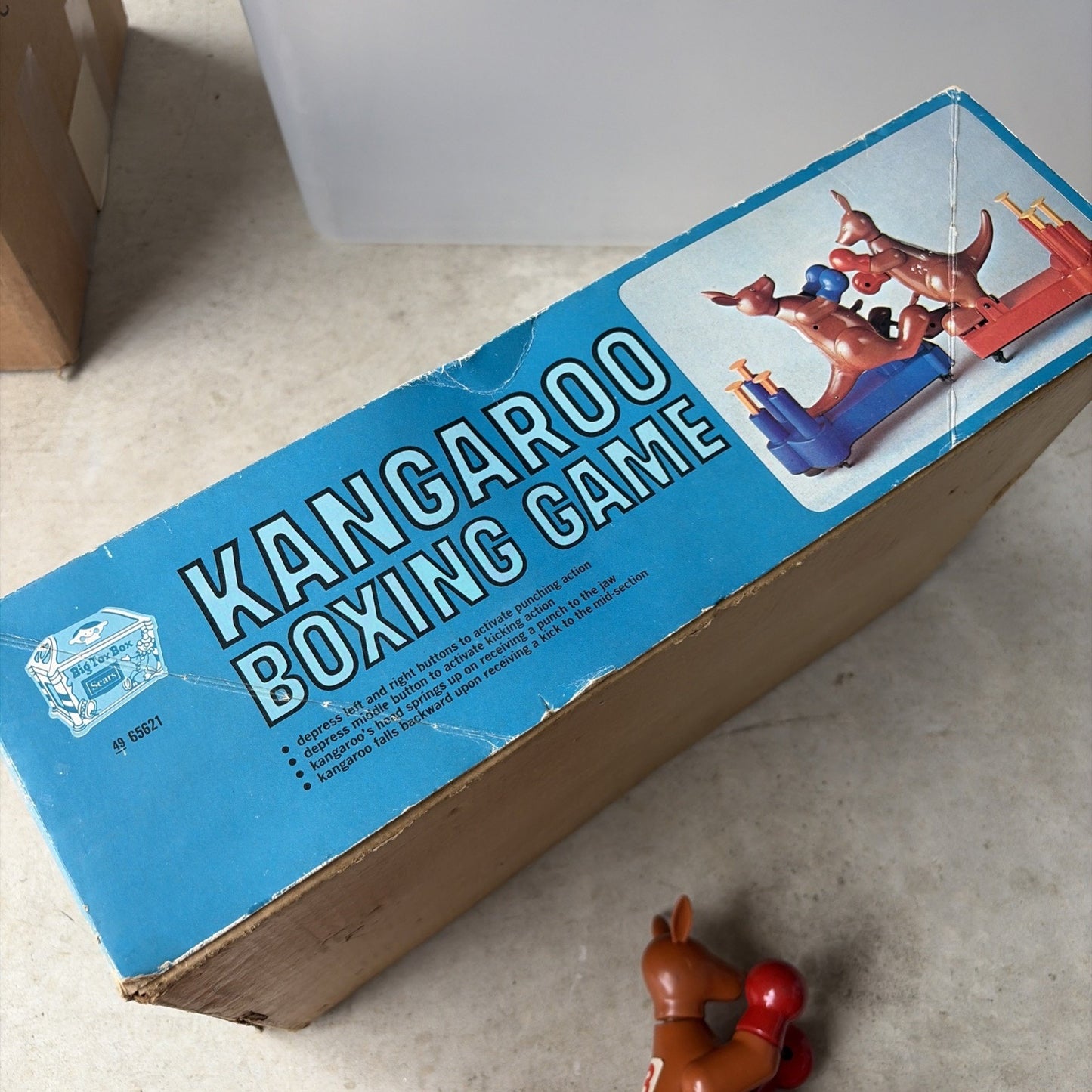 SEARS BIG TOY BOX KANGAROO boxing game 1960S RARE rock em sock em robots JAPAN