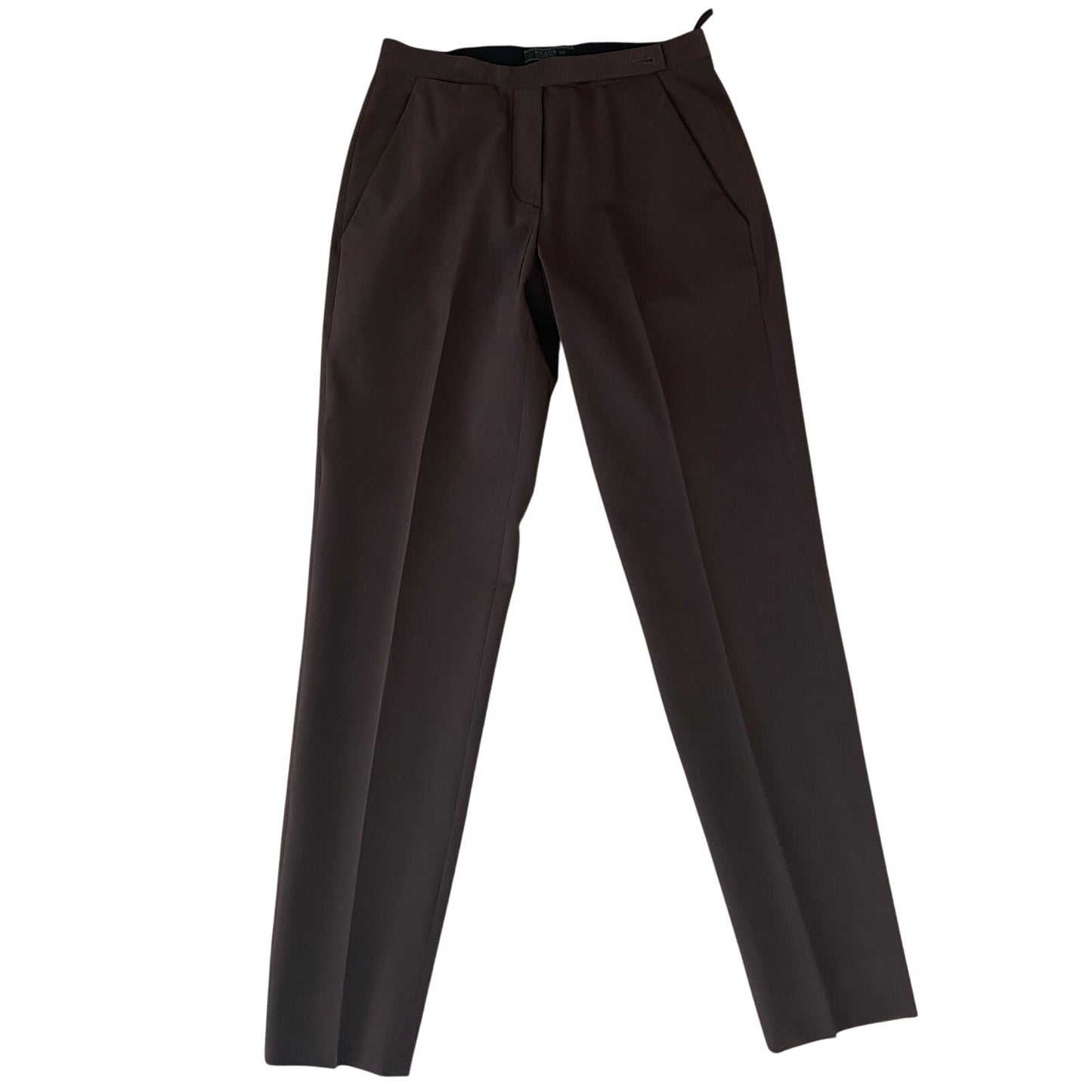 Prada Chocolate Brown Dress Pants Womens Size 38