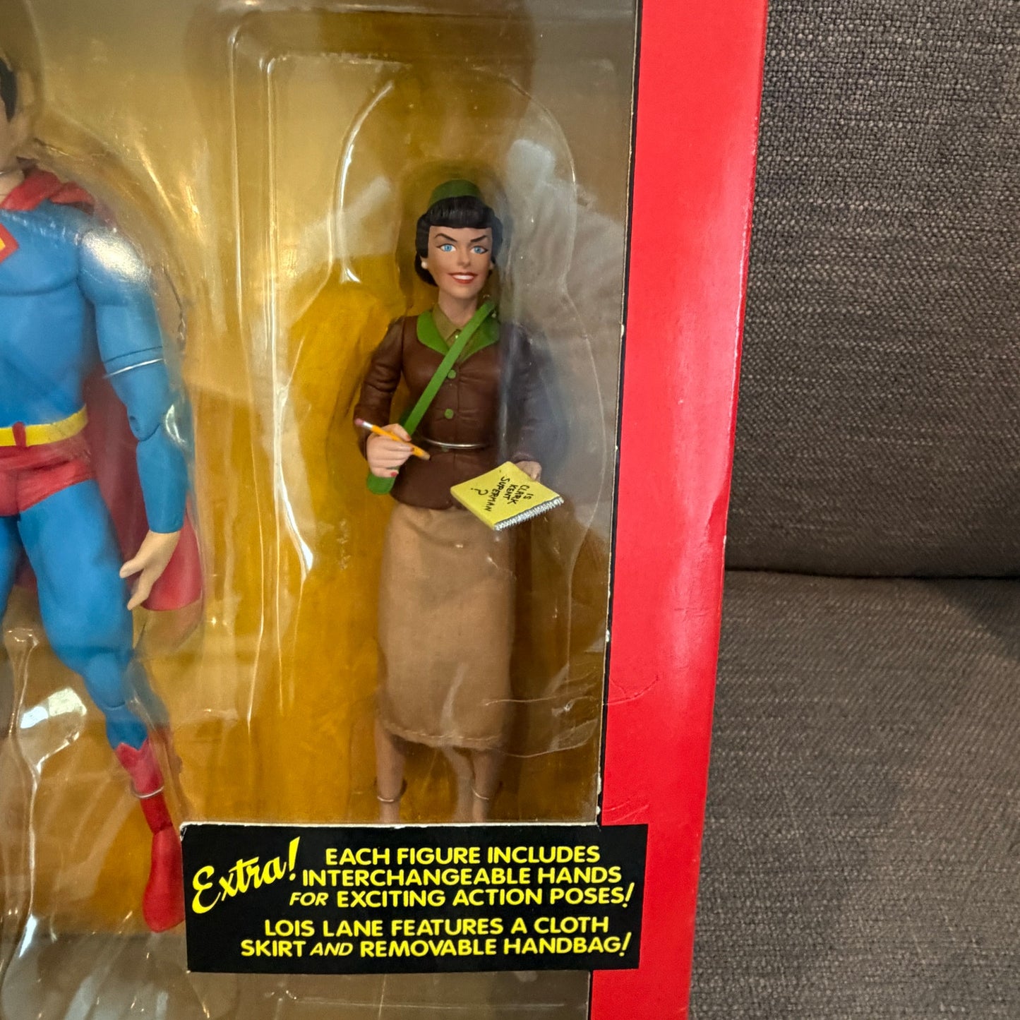 Classic Silver Age Superman and Lois Lane Deluxe Atcion Figure Set DC Comics NEW