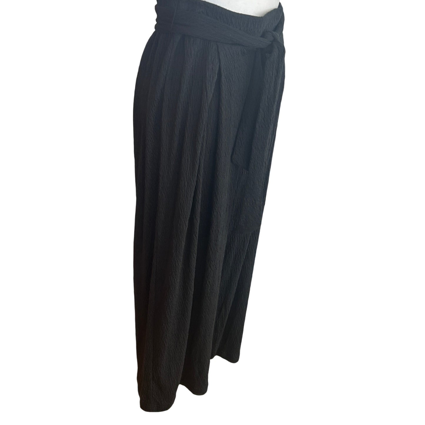 Z Supply NWT Black Isla Pucker Knit Pant Womens Size Small NEW