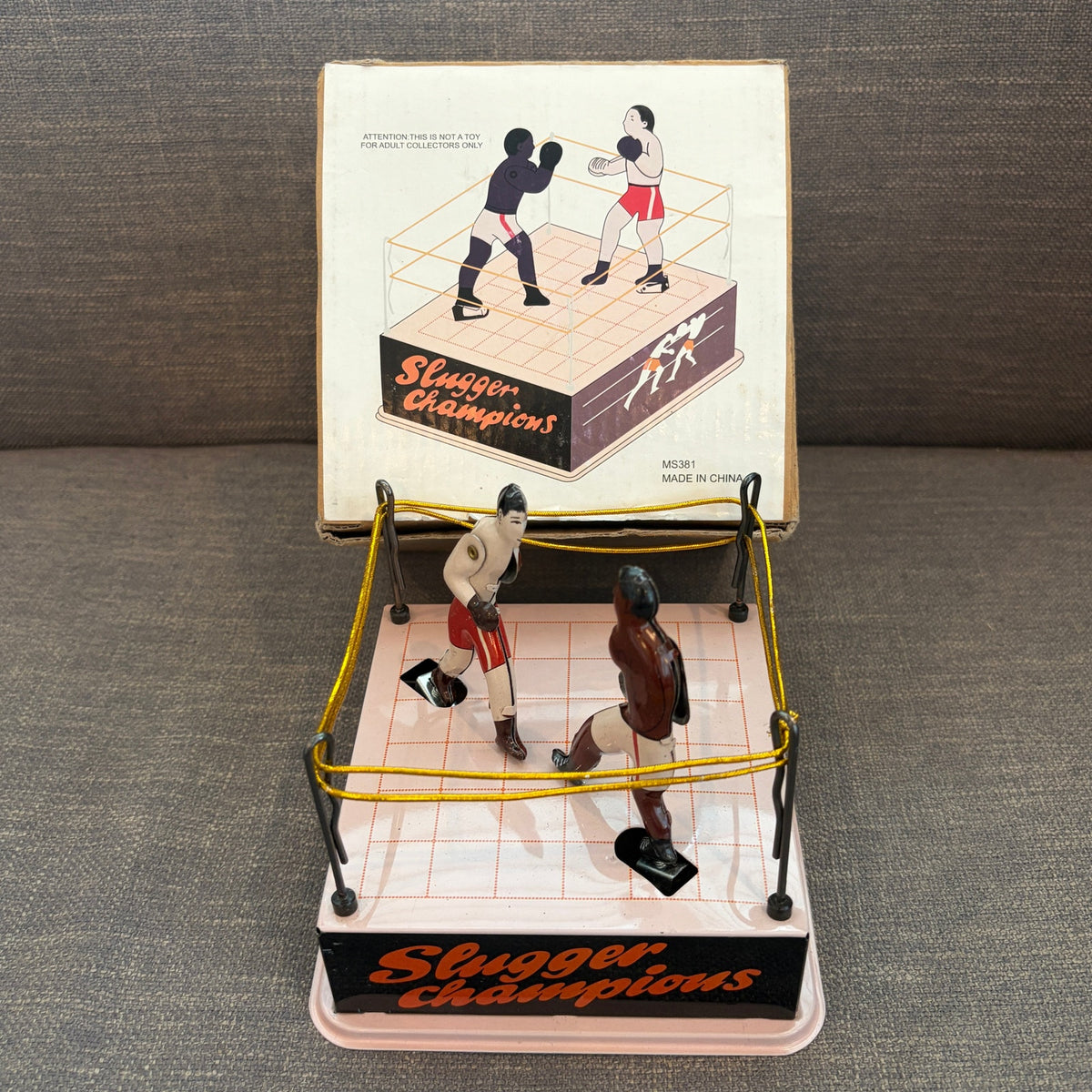 Slugger Champions Boxing Wind-Up Toy MS381 With Box NO KEY