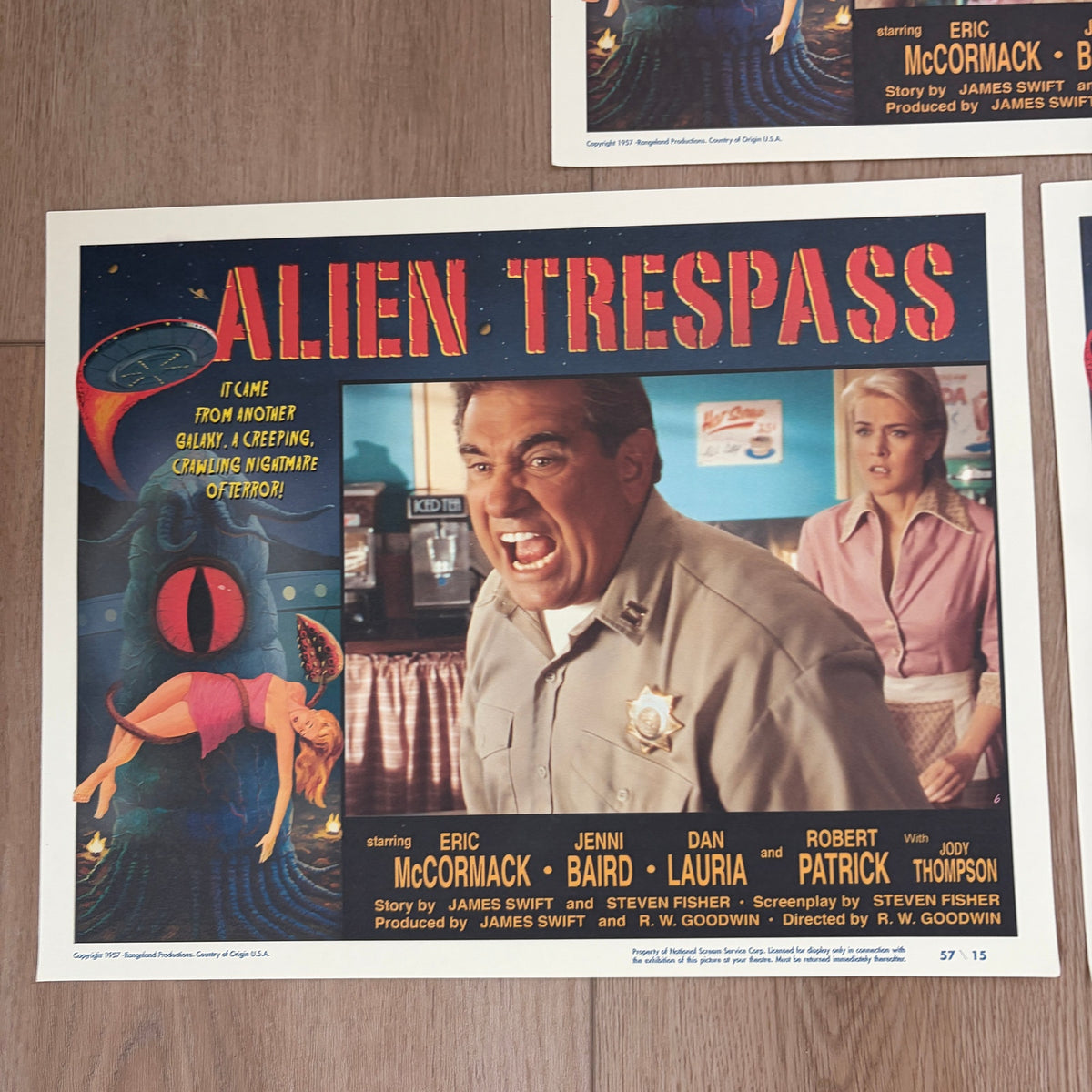 SET OF 8 Alien Trespass 14" x 11" Original Lobby Cards Set 2009