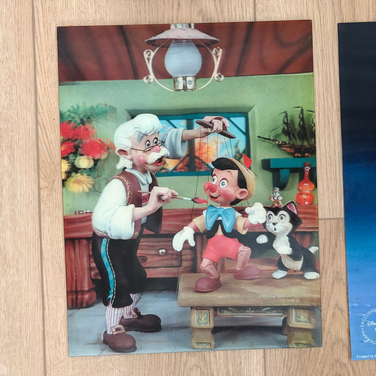 LOT 4 Vintage Walt Disney The Jungle Book, Pinocchio, Cinderella Lenticular Art