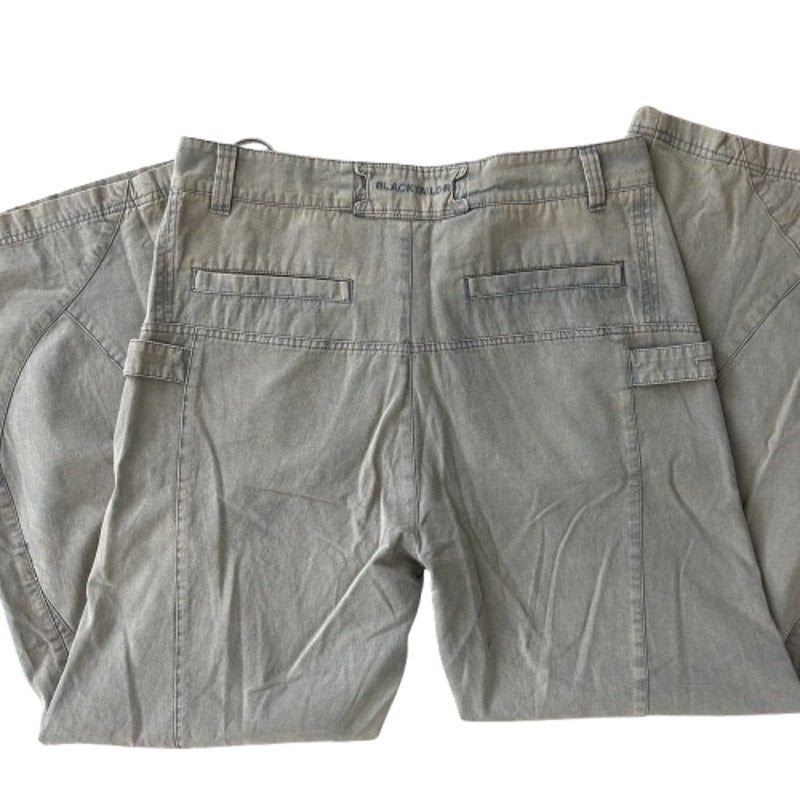 Blacktailor Dark Tan Black Washed Cargo Pants Mens Size 34 x 32 NEW