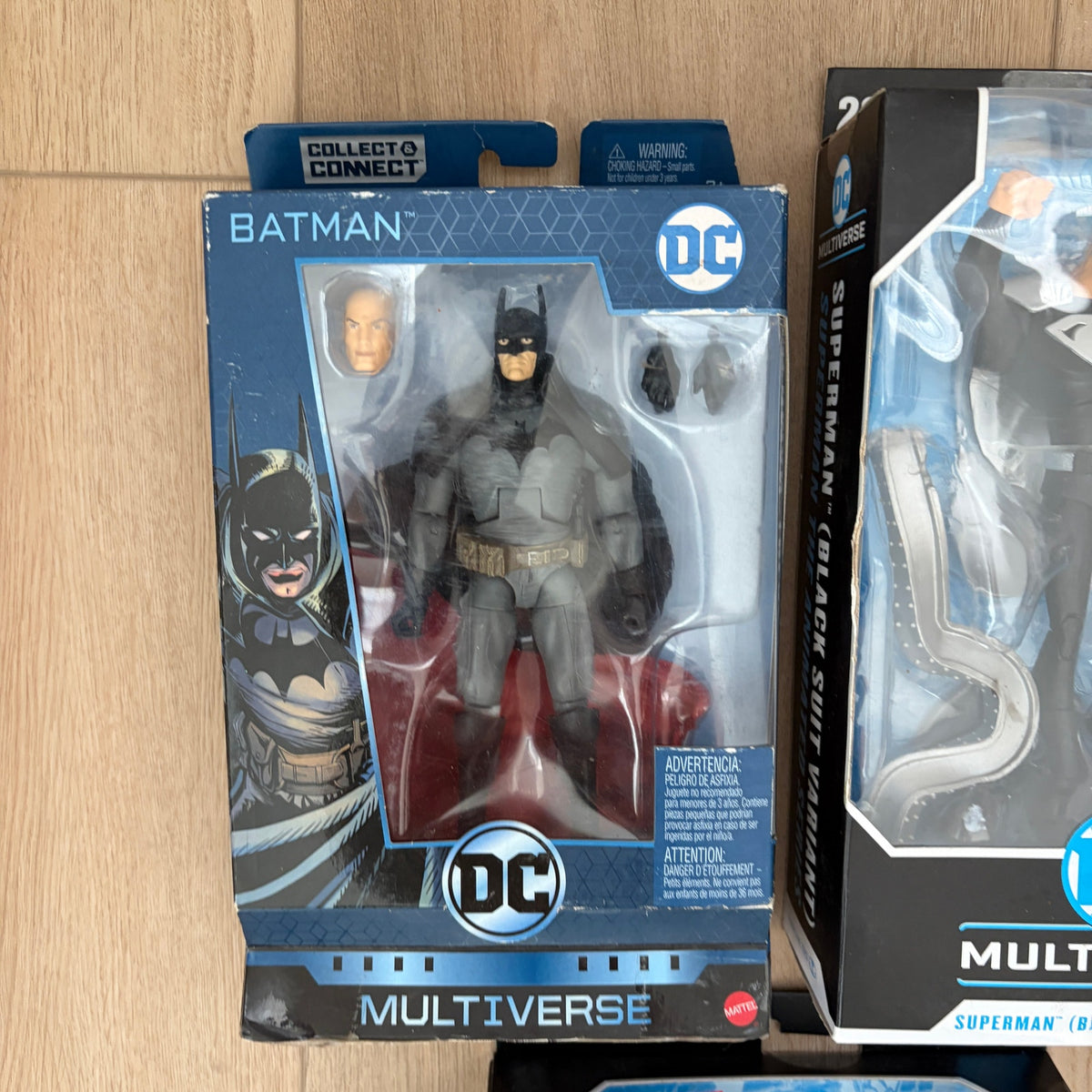 LOT 3 DC Multiverse Black Adam, Superman, Batman Figures NEW