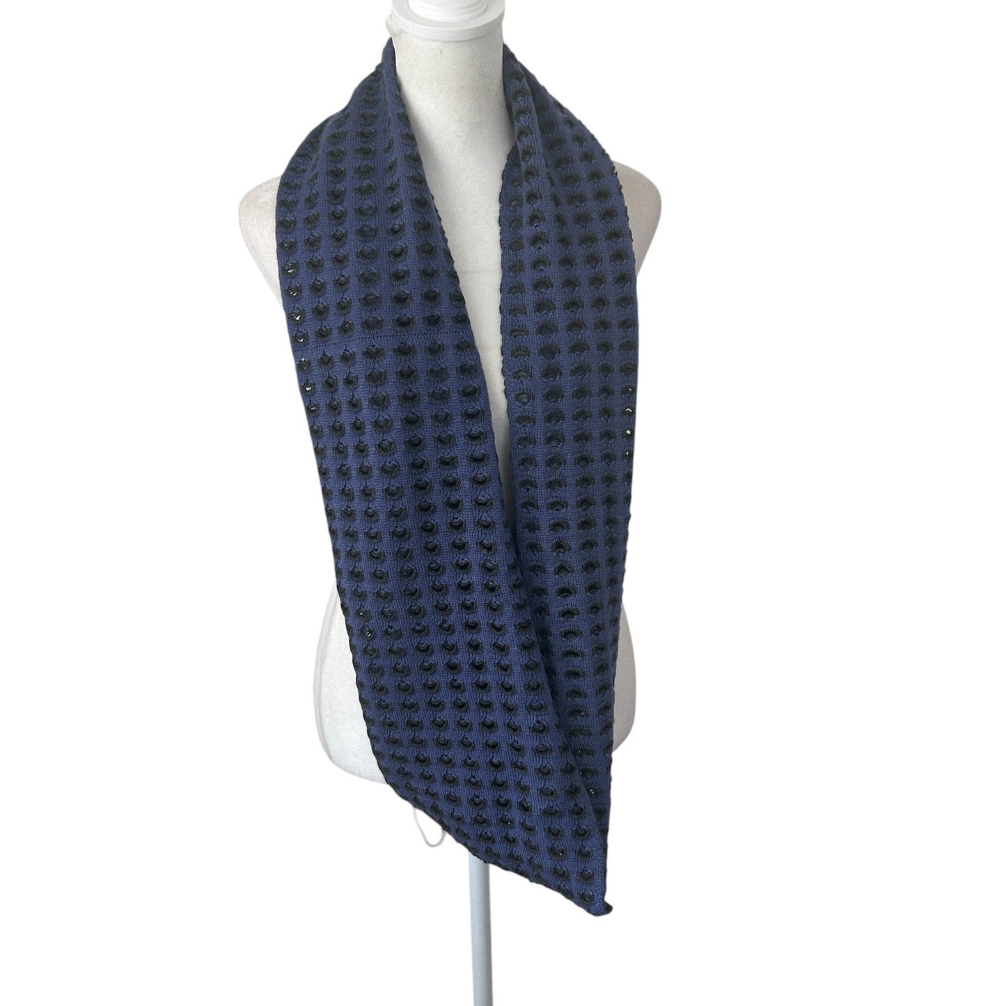 Echo Design Blue and Gray Knit Infinity Scarf One Size NEW