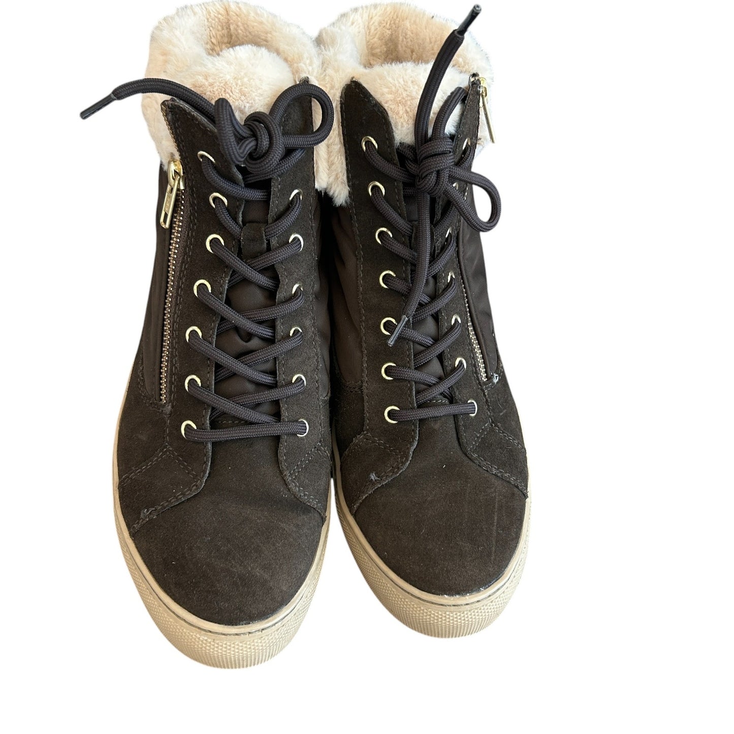 Cougar Waterproof Suede and Fur Lined Boots Sneaker Size Zipper Womens Size 9