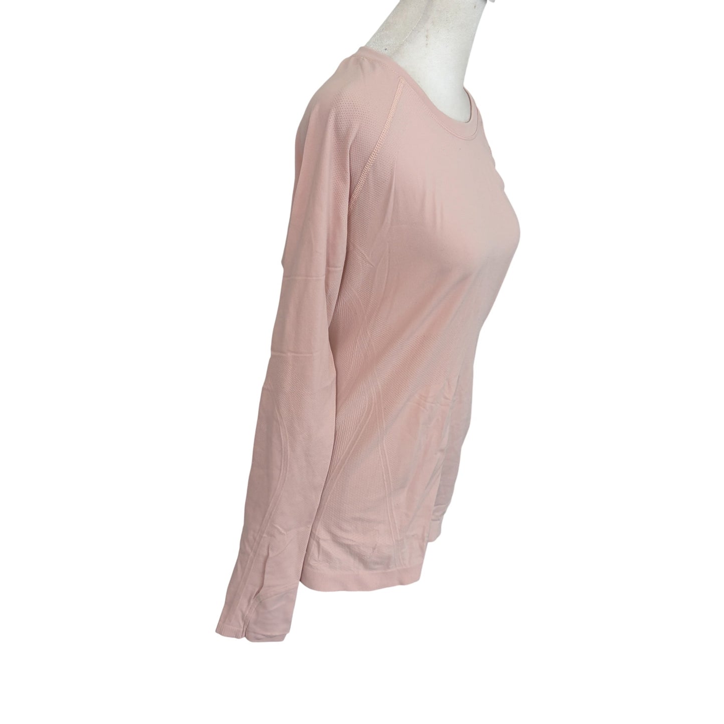 Athleta Light Pink Momentum Long Sleeve Top Womens Size Medium