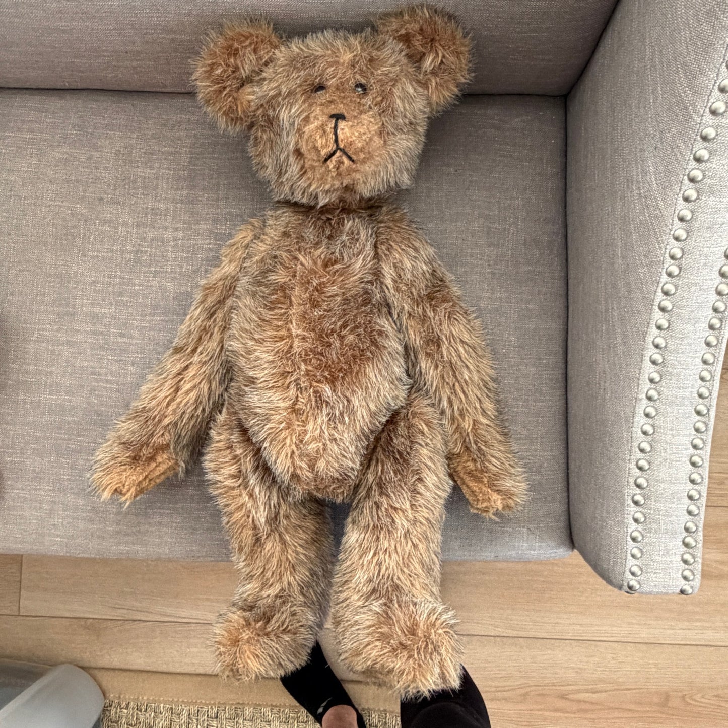 Vintage Mohair Bear 24" Long Fully Jointed