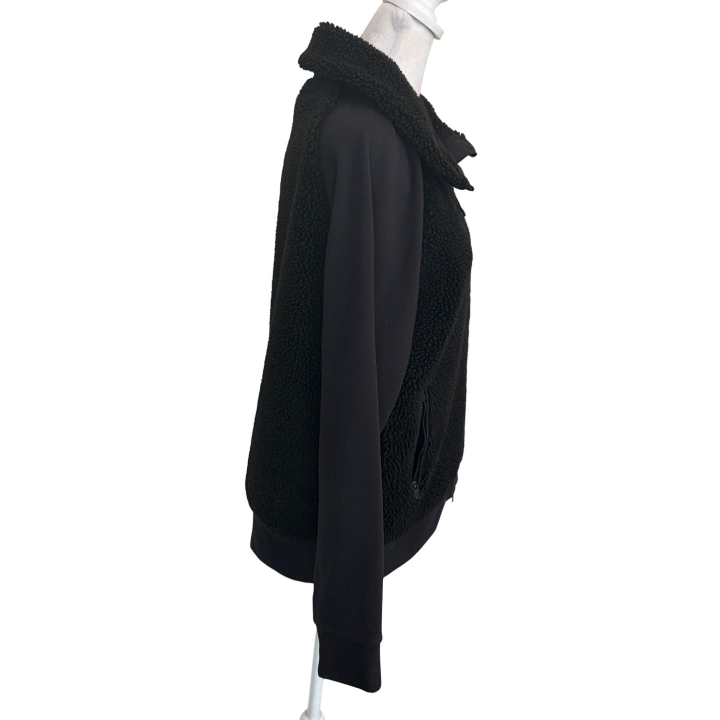 Athleta Range Sherpa Jacket Black Style #351914 Womens Size Small