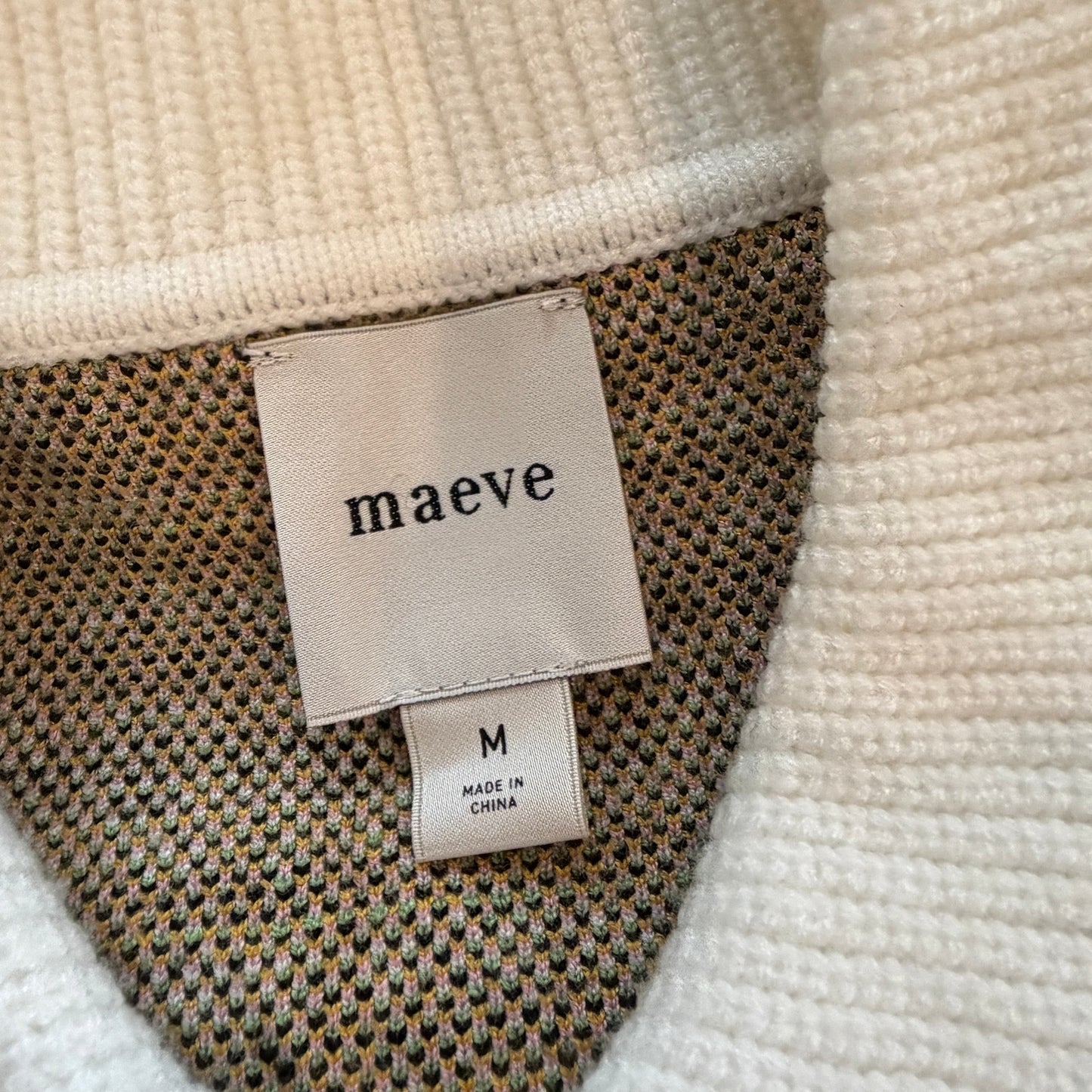 Anthropologie Maeve Buffalo Check Collared Sweater Dress Womens Size Medium NEW