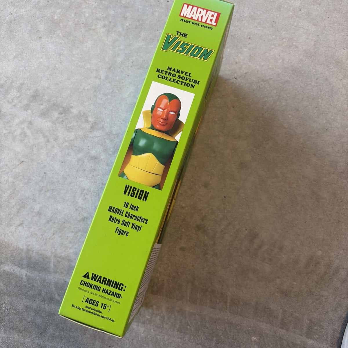 Marvel Hero Retro Sofubi Vision PX Clear 10 inch Figure SDCC Medicom NEW SEALED