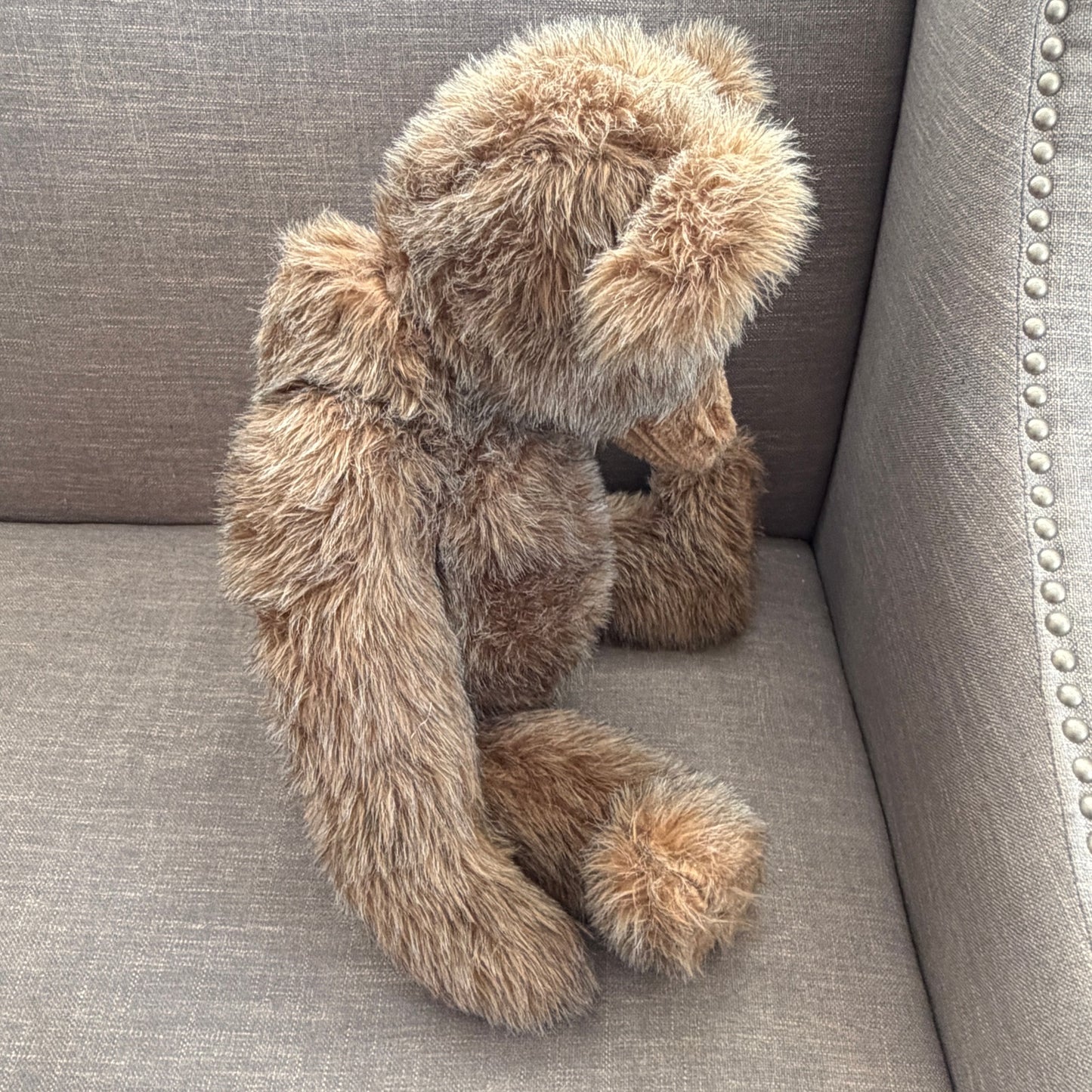 Vintage Mohair Bear 24" Long Fully Jointed