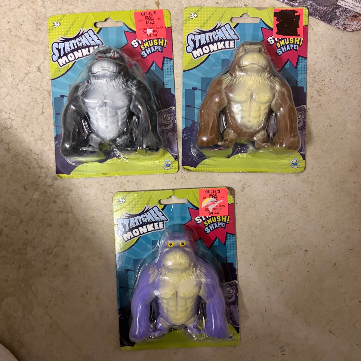 LOT 9 Royal Deluxe Stretchy Monsters and Stretchee Monkee Figures NEW