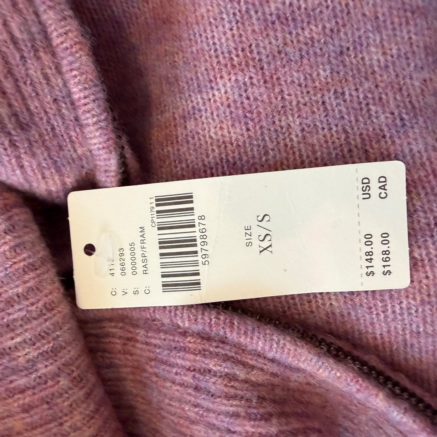 Anthropologie NWT Dusty Pink Wool Blend Boxy Sleeveless Shawl Sweater Size XS/S
