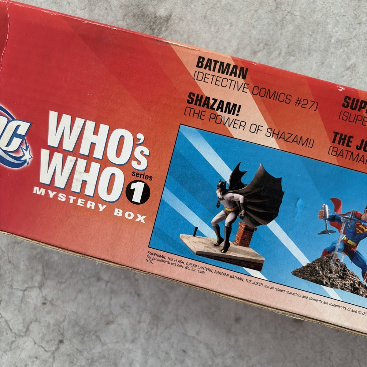 DC Direct WHO'S WHO Mystery Box Series 1 Display Set - 6 Mini-Scenes & Batmobile