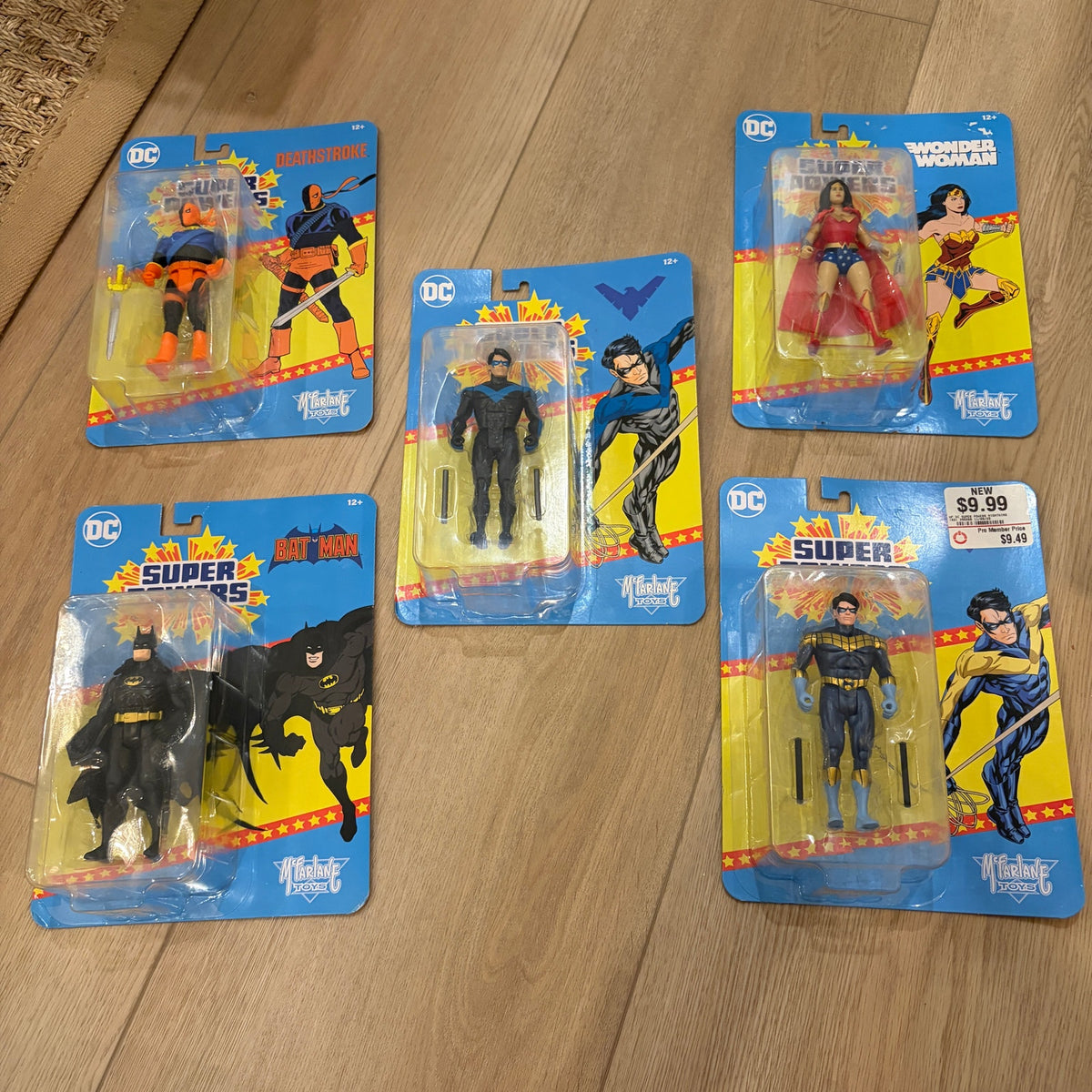 Super Powers 2023 LOT 5 Action Figures NEW Wonder Woman, Batman, Nightwing, MORE